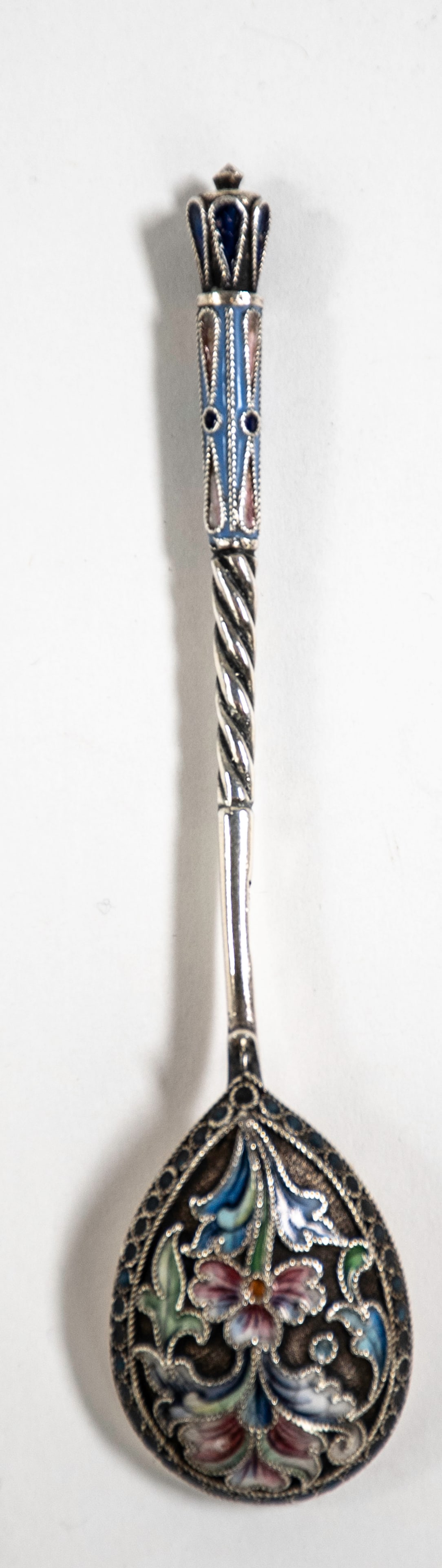 Russian Silver Cloisonne Spoon (1 of 6)