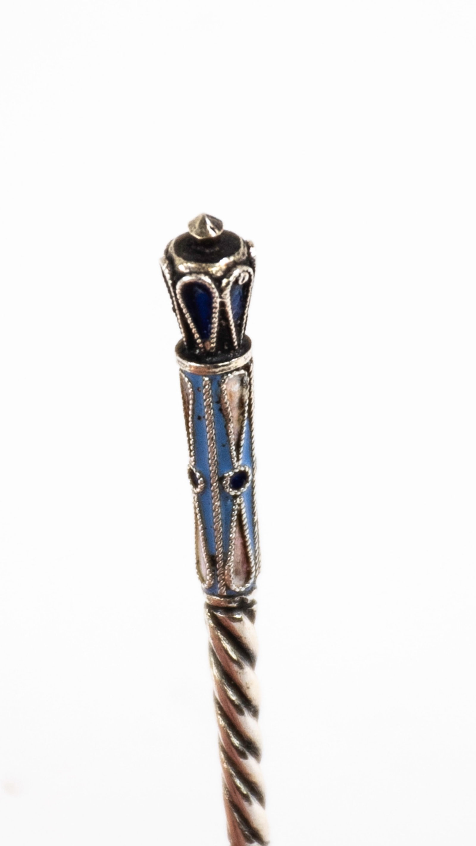 Russian Silver Cloisonne Spoon - 5