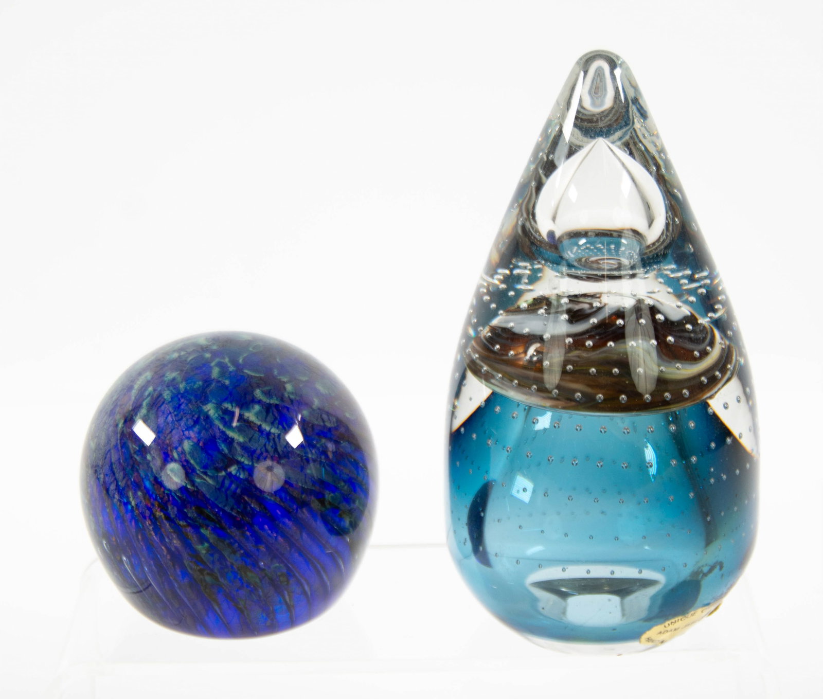 Ten Signed Art Glass Paperweights - 13
