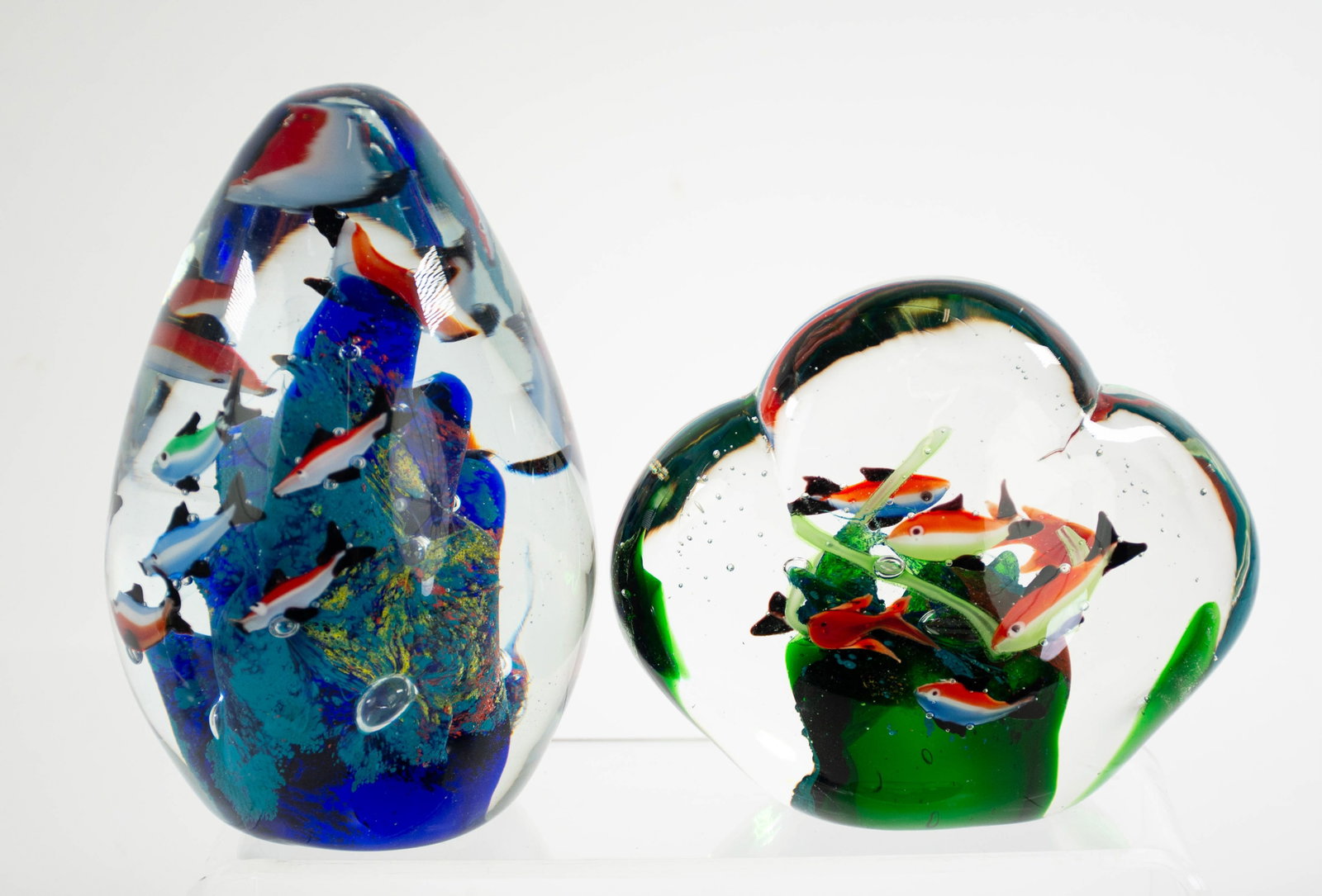 14 Unsigned Art Glass Paperweights - 2