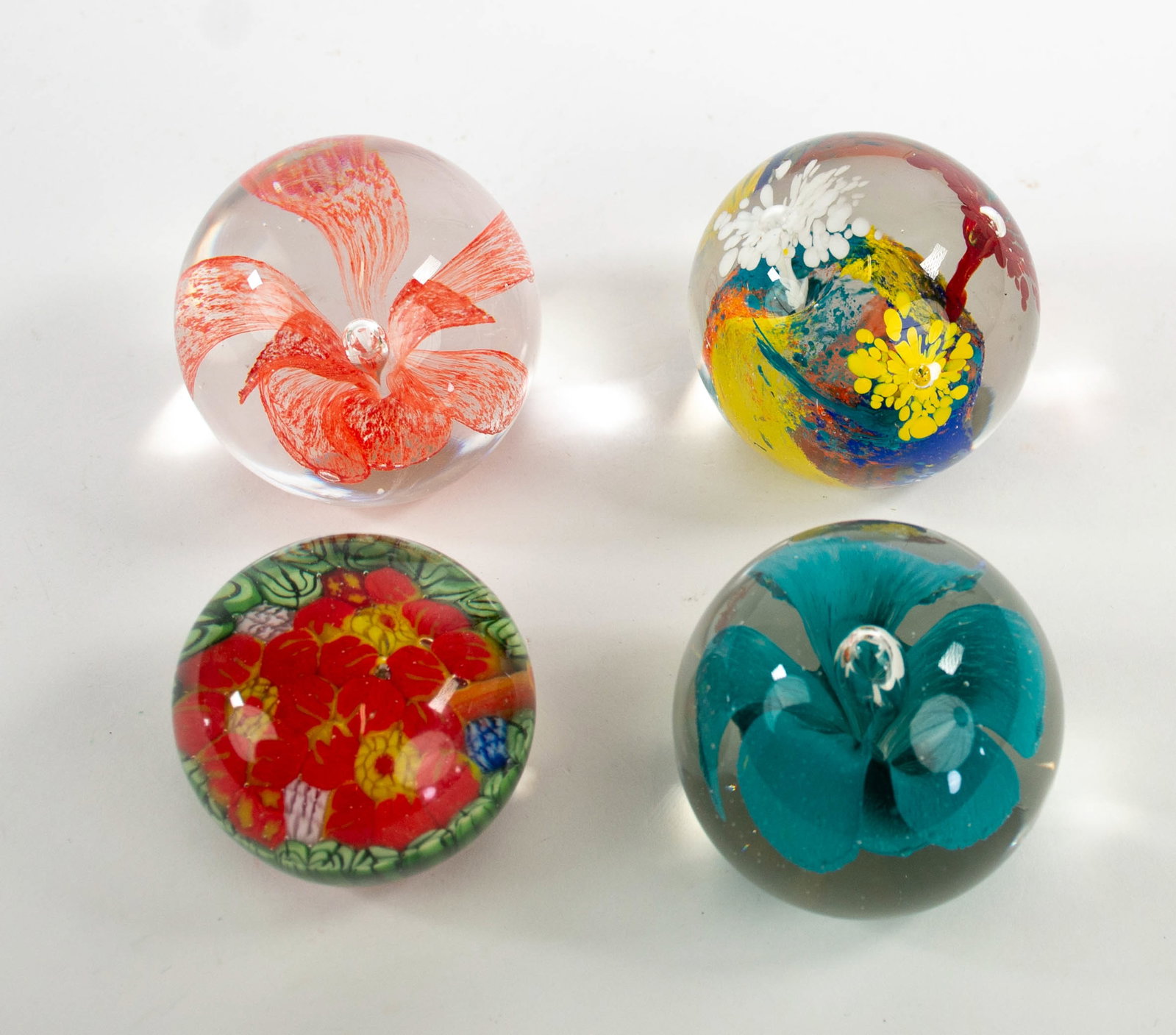 14 Unsigned Art Glass Paperweights - 5
