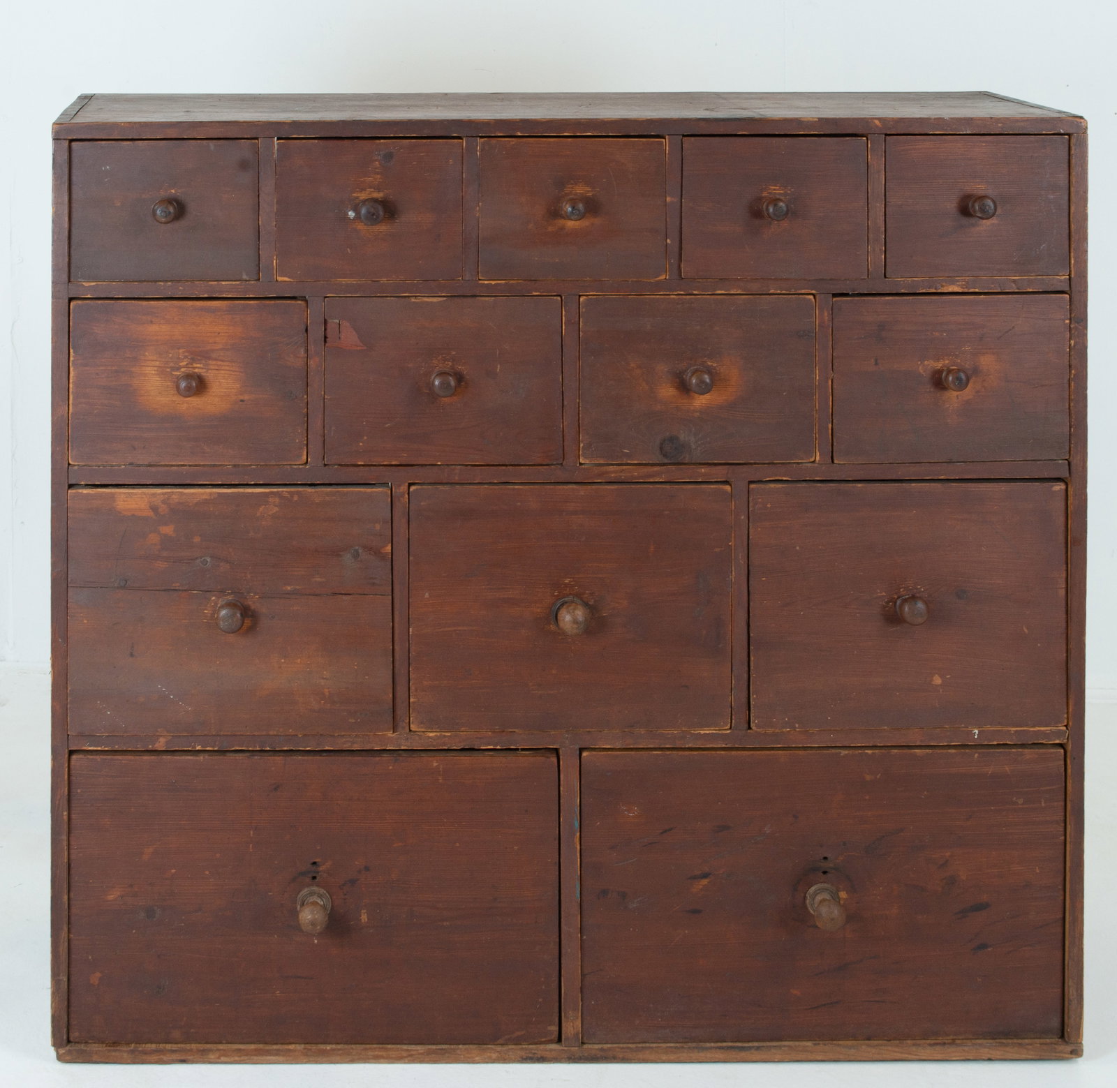 19th C. American Pine Country Store Cabinet (1 of 11)