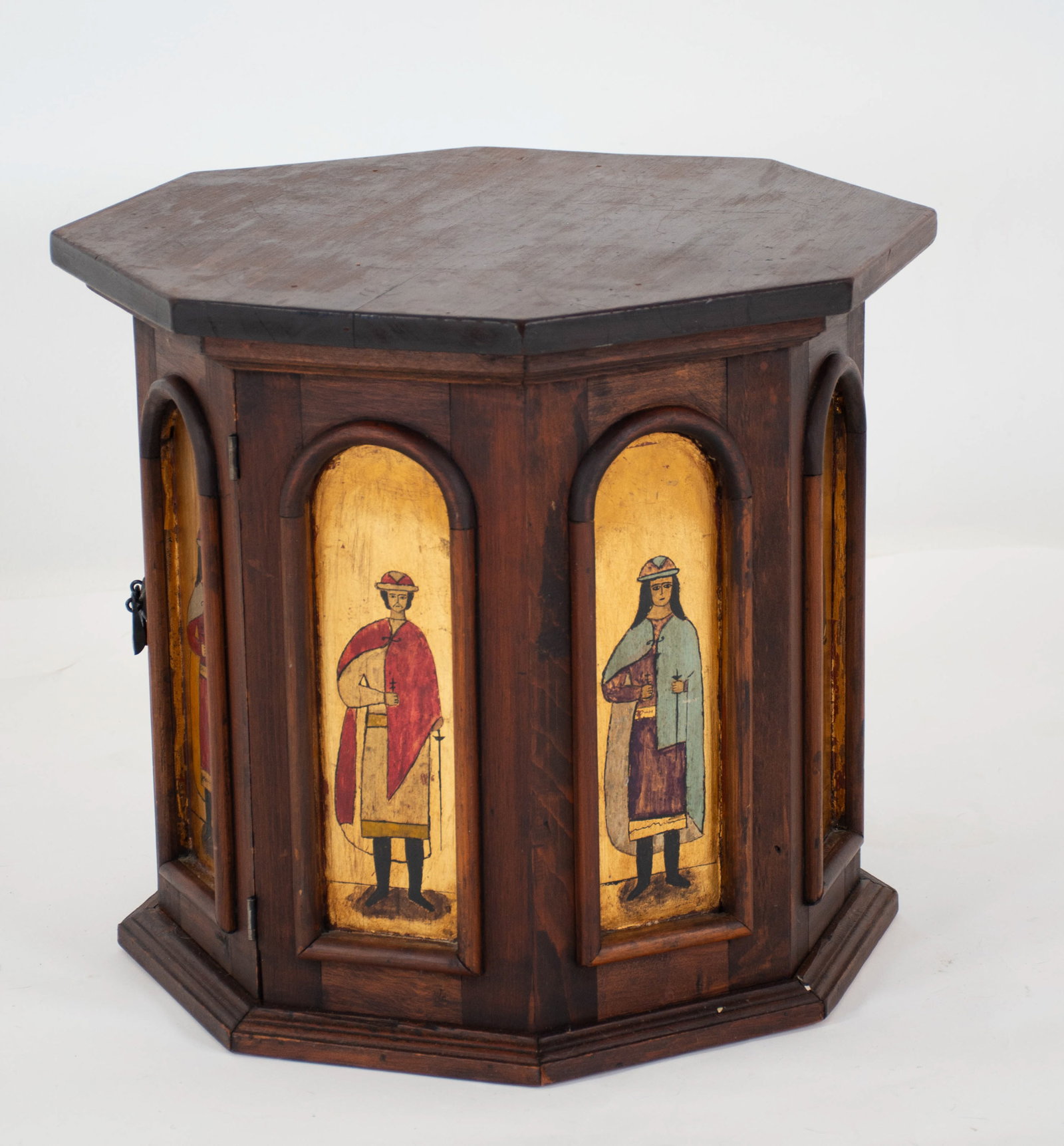Artes de Mexico Hand Painted Octagonal Side Table - 10