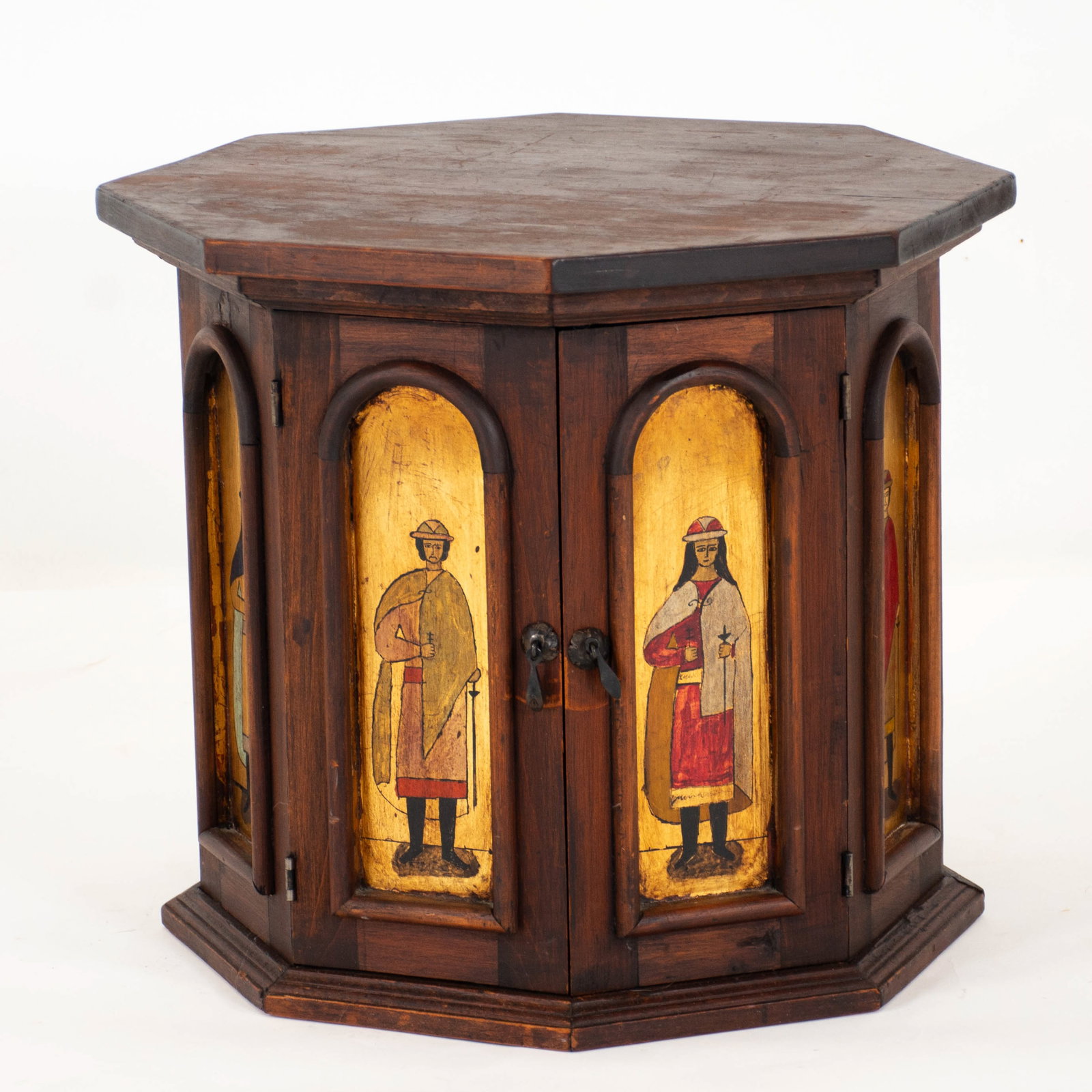Artes de Mexico Hand Painted Octagonal Side Table (1 of 16)