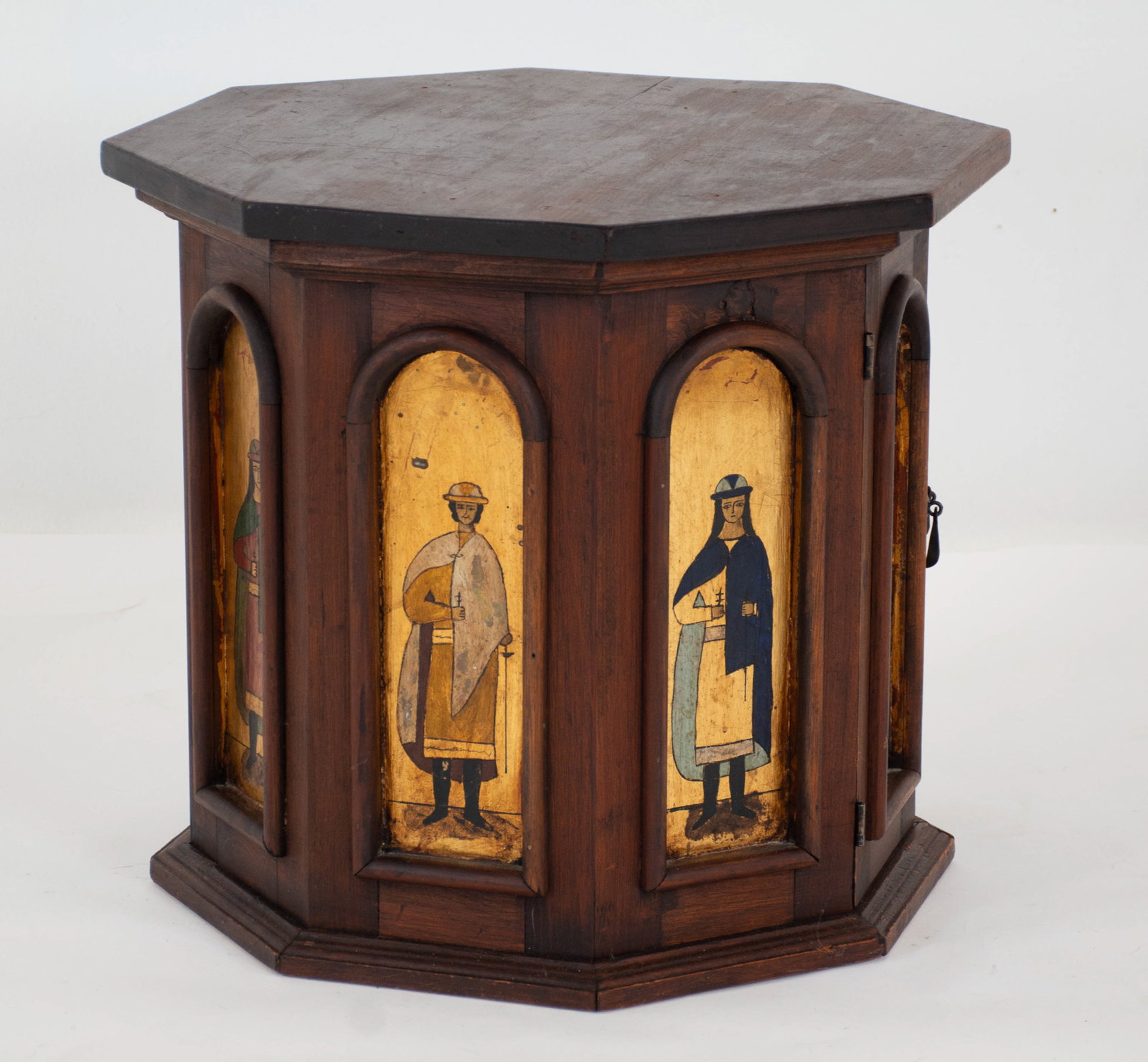 Artes de Mexico Hand Painted Octagonal Side Table - 4
