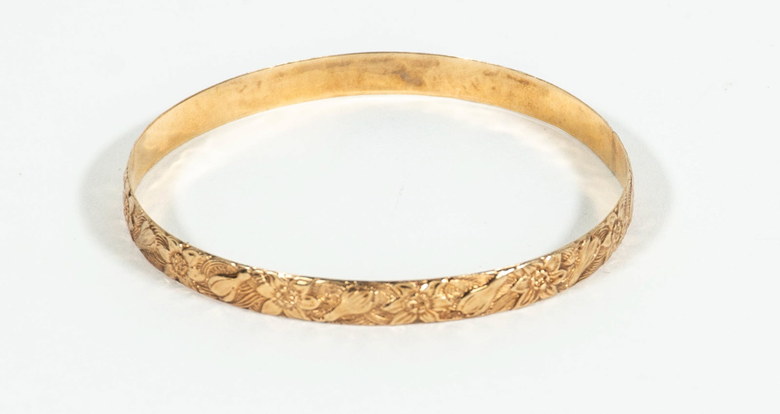 14kt Yellow Gold Bangle Bracelet - 2