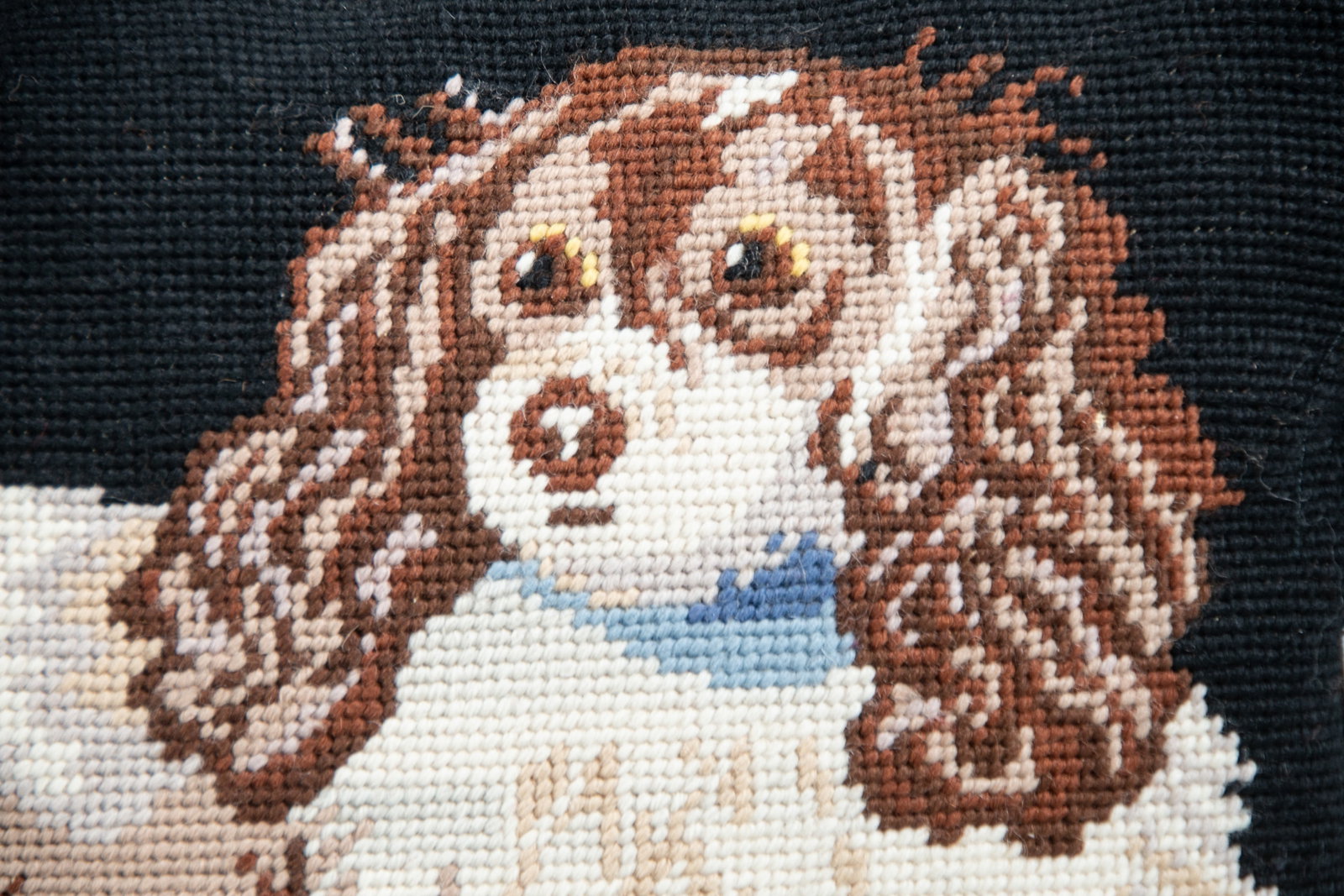 King Charles Spaniel & Pug Needlepoint Pillows - 7
