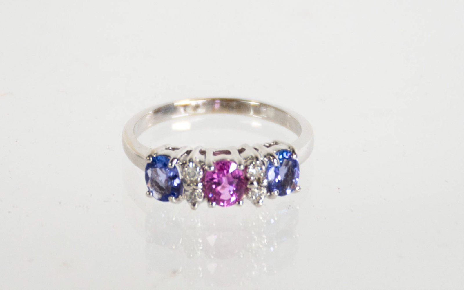 Two 14K Diamond and Gemstone Rings - 2