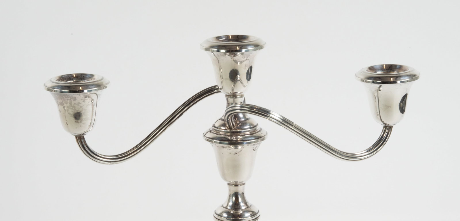 Pr. Gorham Sterling Silver Convertible Candelabra - 3