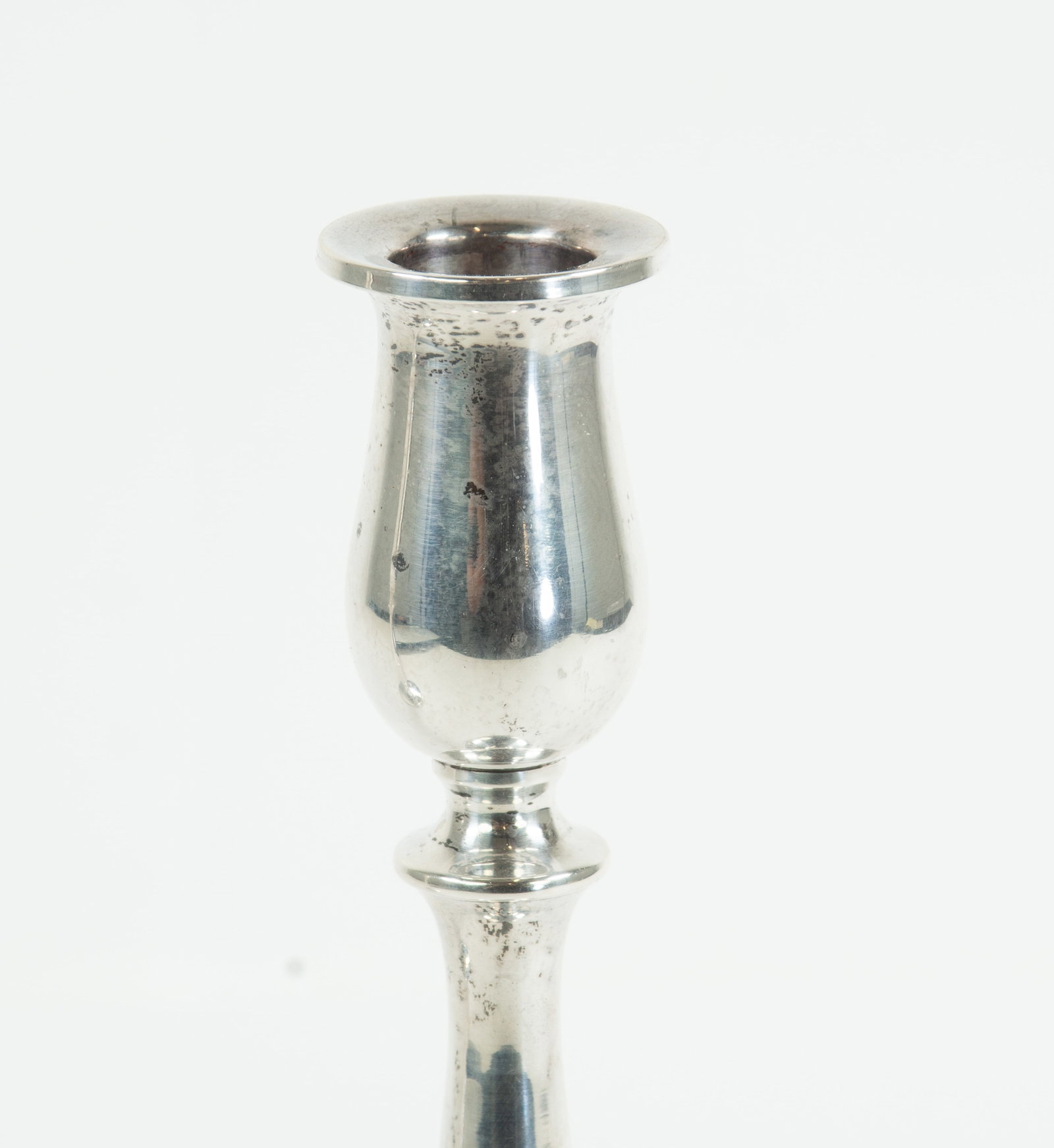 Pair Sterling Silver Candlesticks - 3