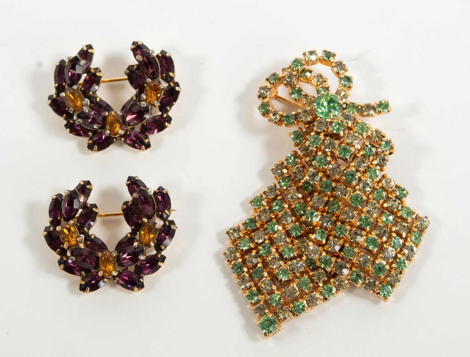 Kramer / Christian Dior Rhinestone Brooches (1 of 7)