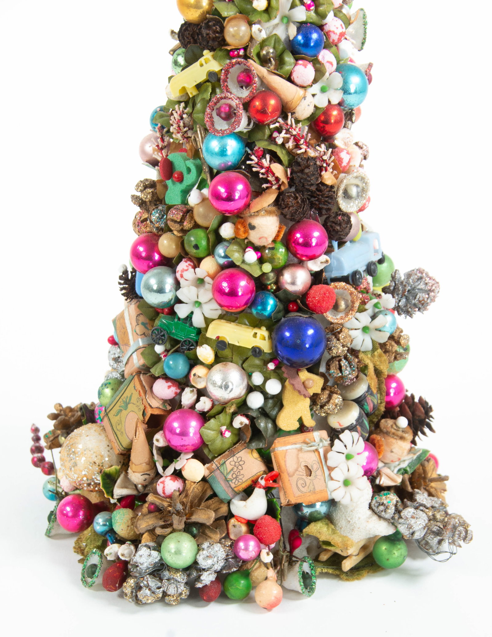 Two Vintage Decorated Christmas Trees - 13