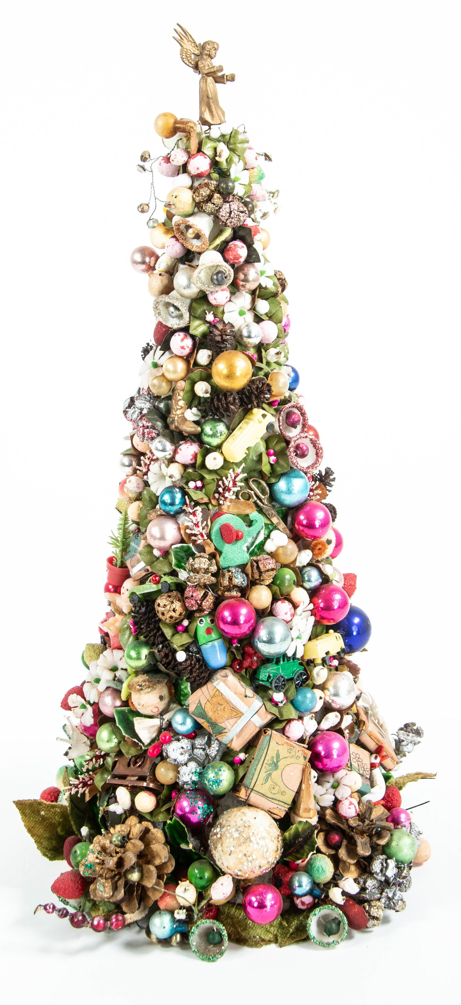 Two Vintage Decorated Christmas Trees - 14