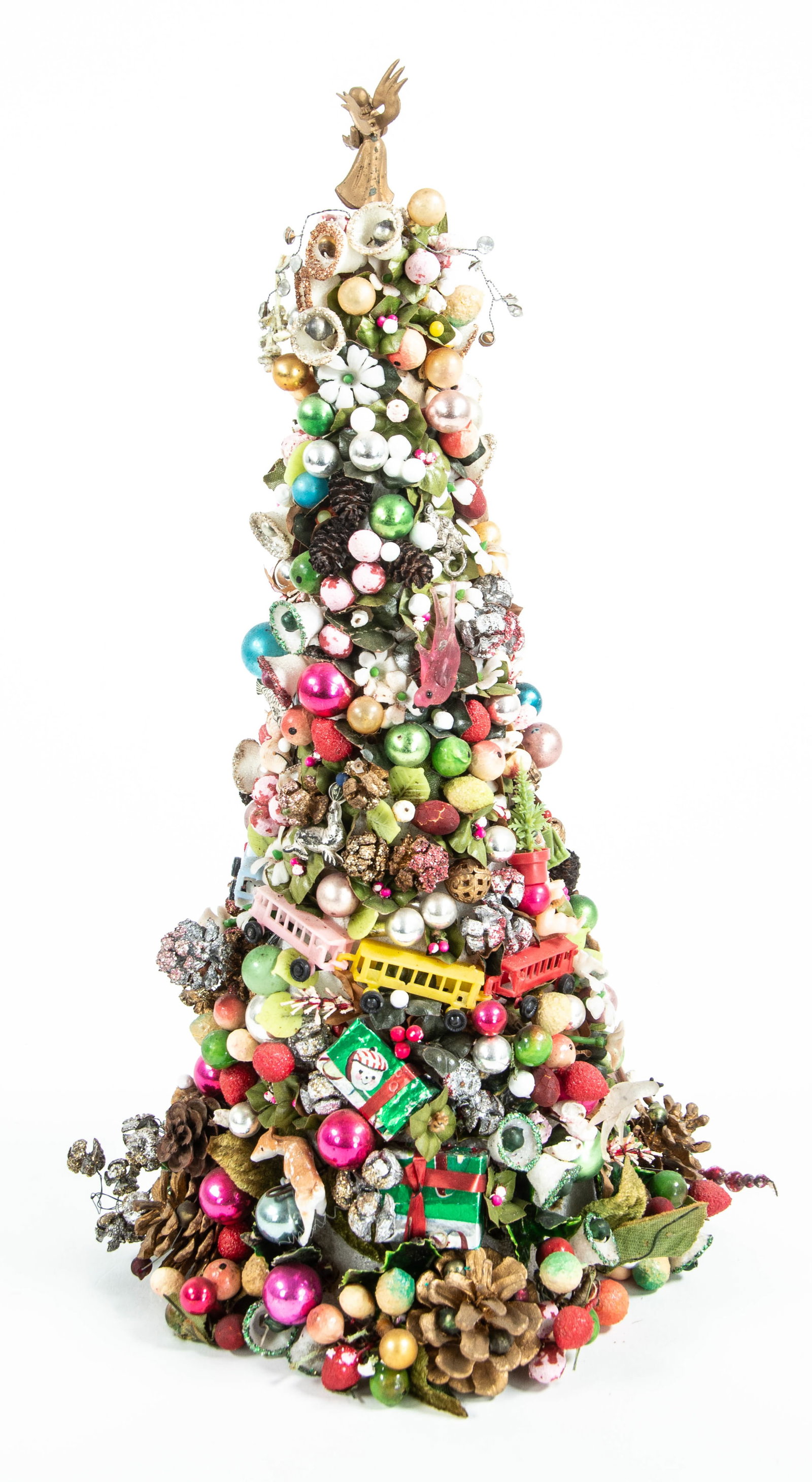 Two Vintage Decorated Christmas Trees - 16