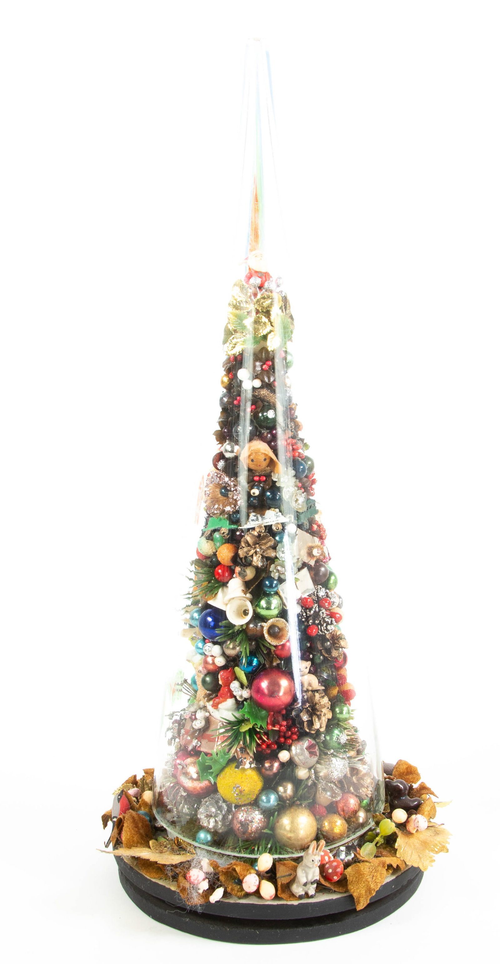 Two Vintage Decorated Christmas Trees - 2