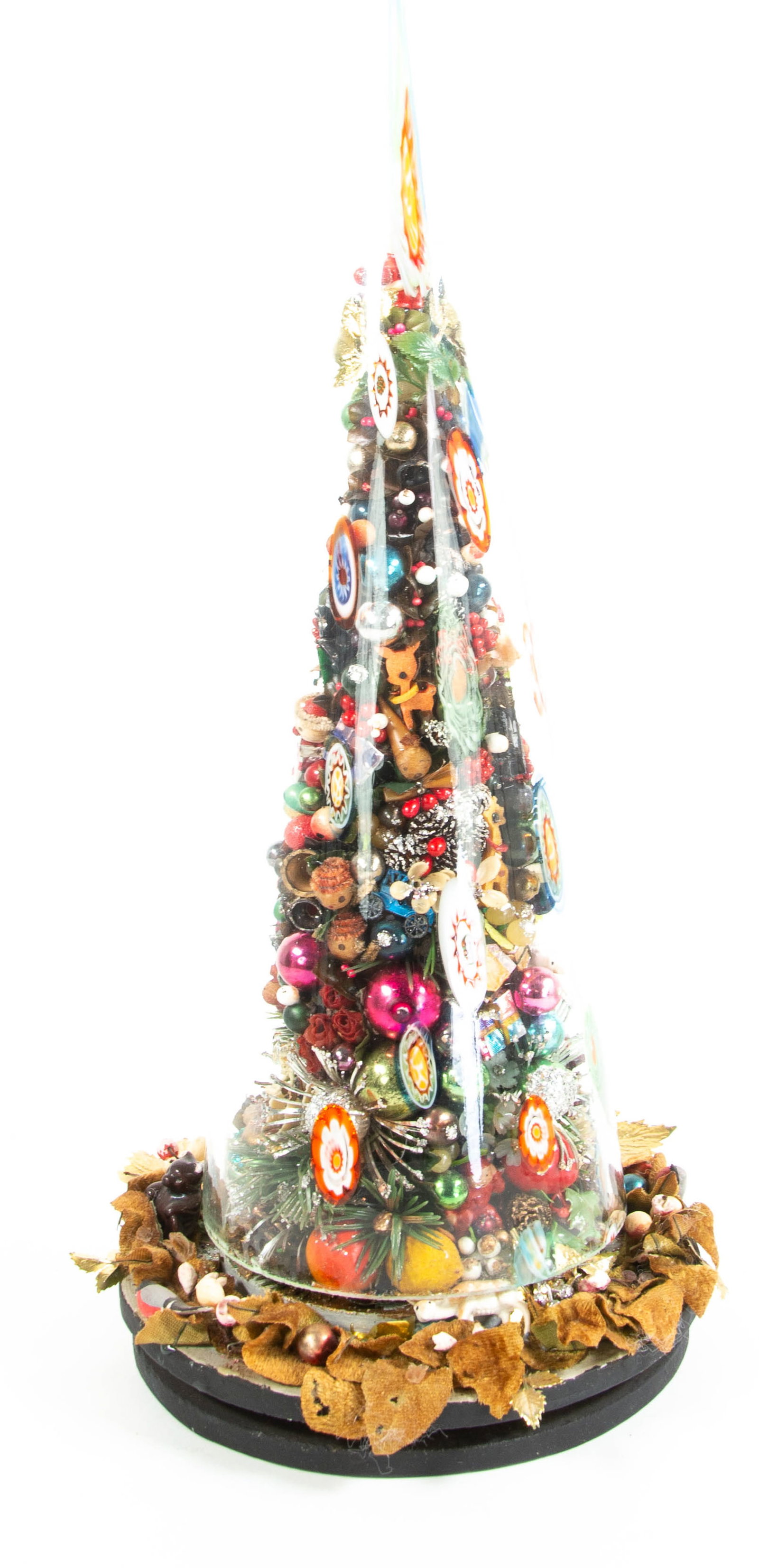Two Vintage Decorated Christmas Trees - 3