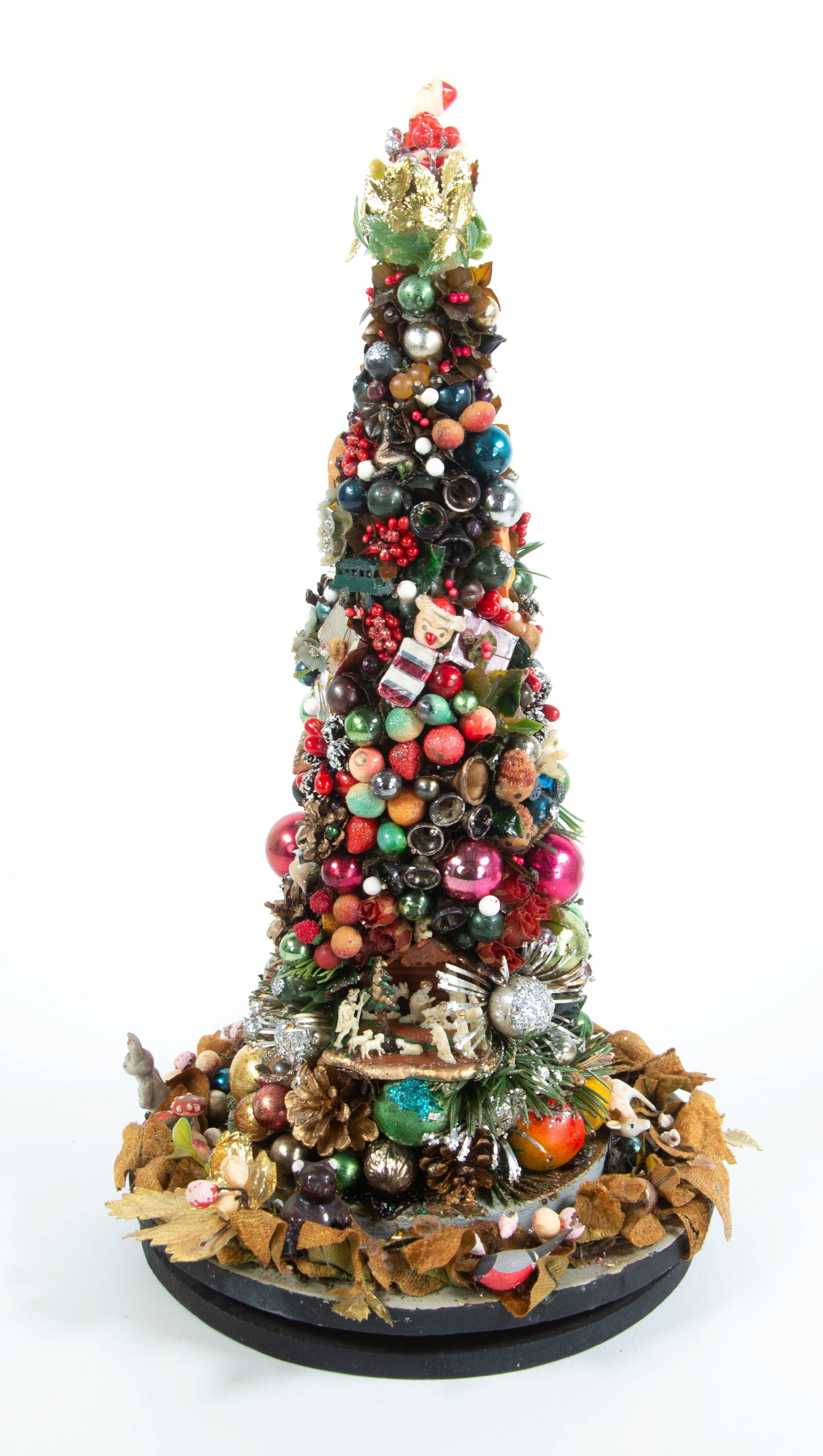 Two Vintage Decorated Christmas Trees - 7