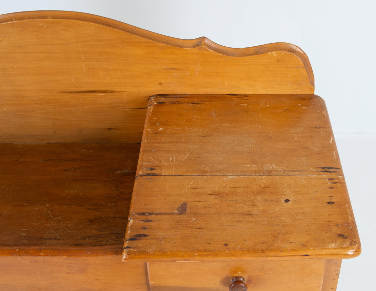 19th C. American Maple Dry Sink - 6