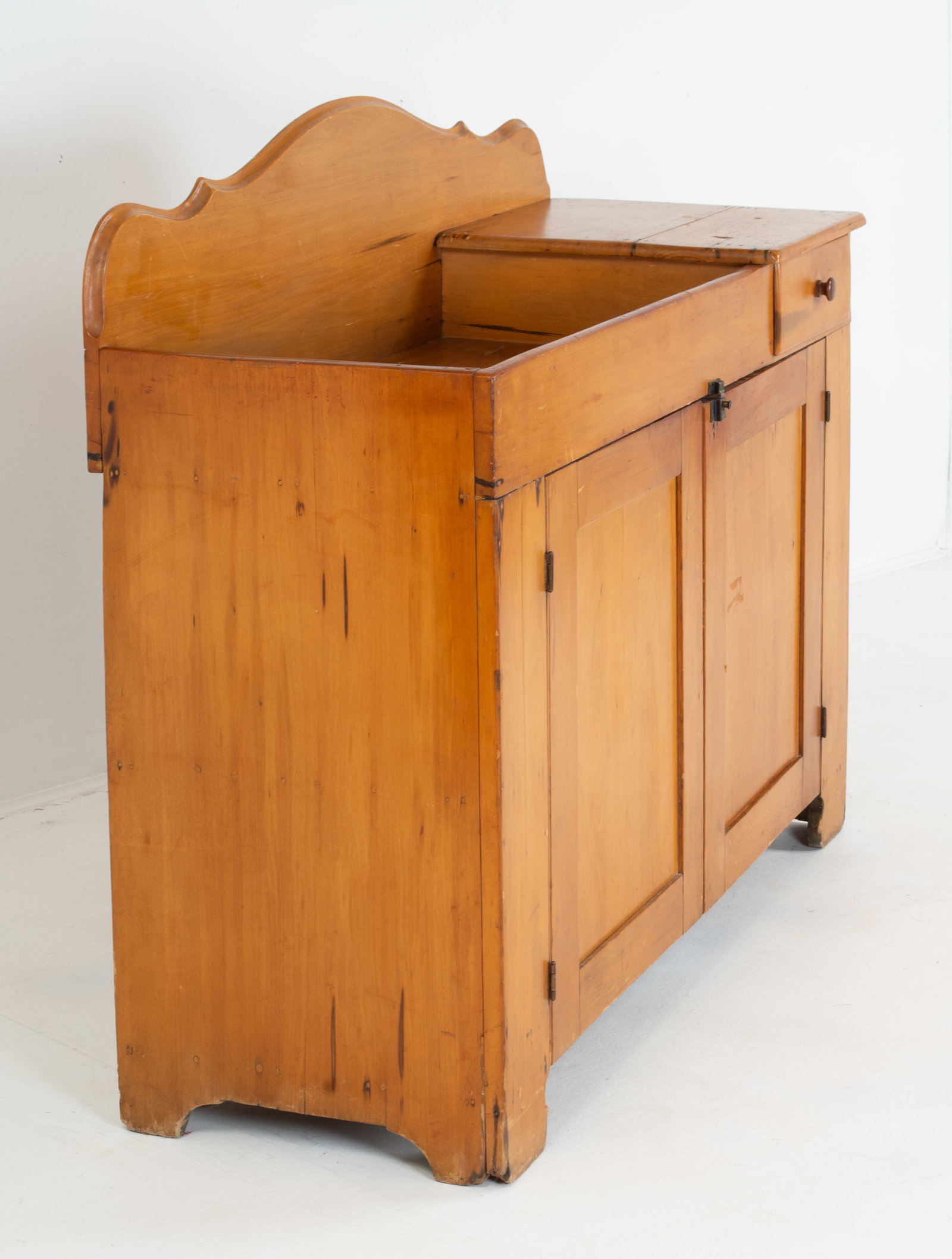 19th C. American Maple Dry Sink - 8