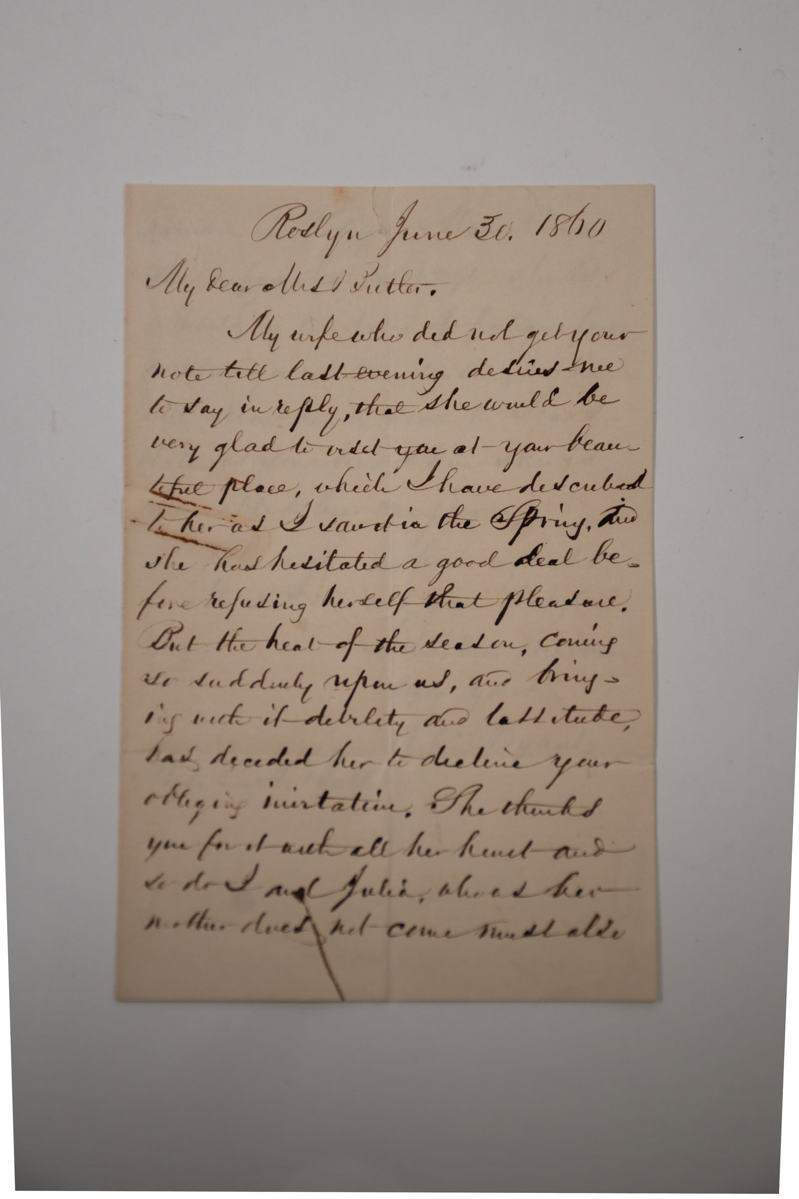 William Cullen Bryant Handwritten Signed Letter - 2