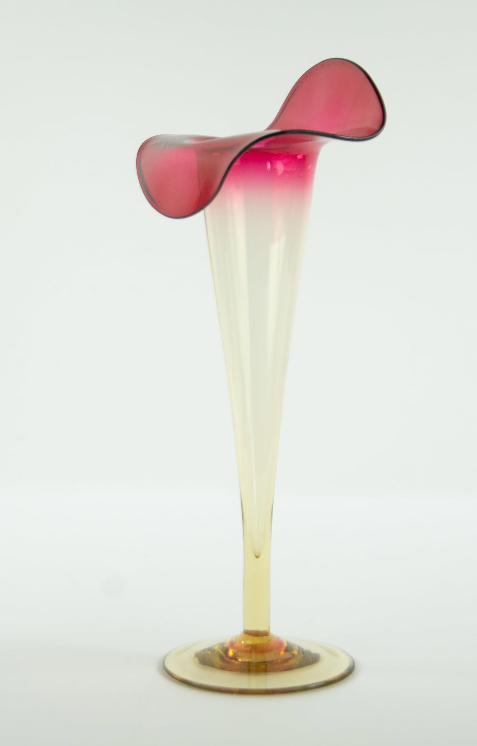 Three Amberina Glass Vases - 3