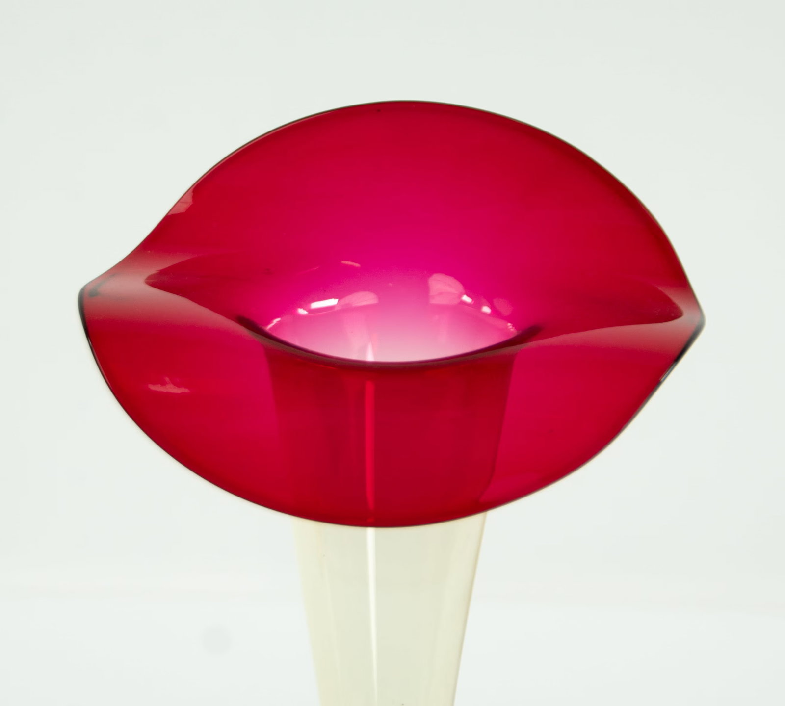 Three Amberina Glass Vases - 4