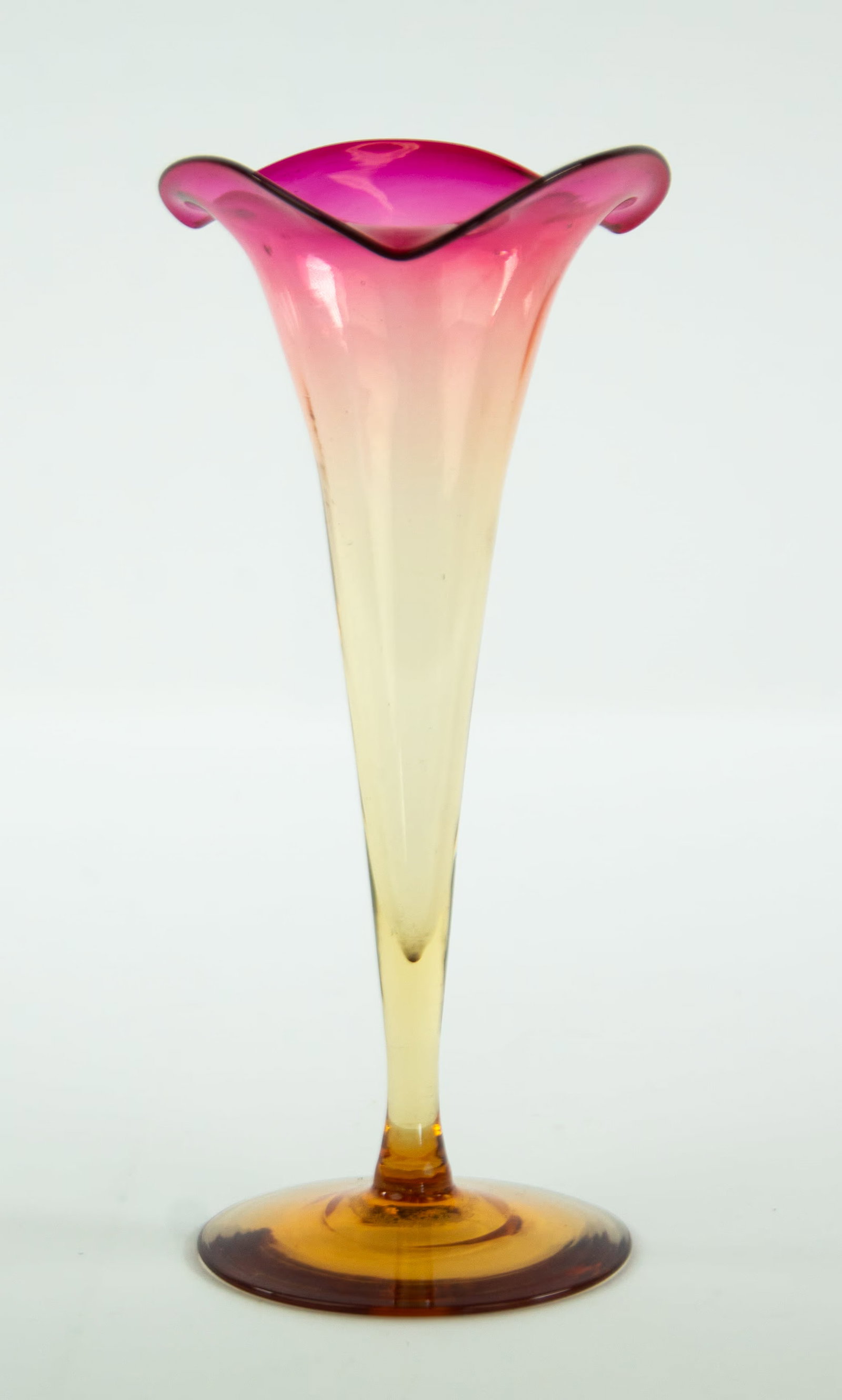 Three Amberina Glass Vases - 5