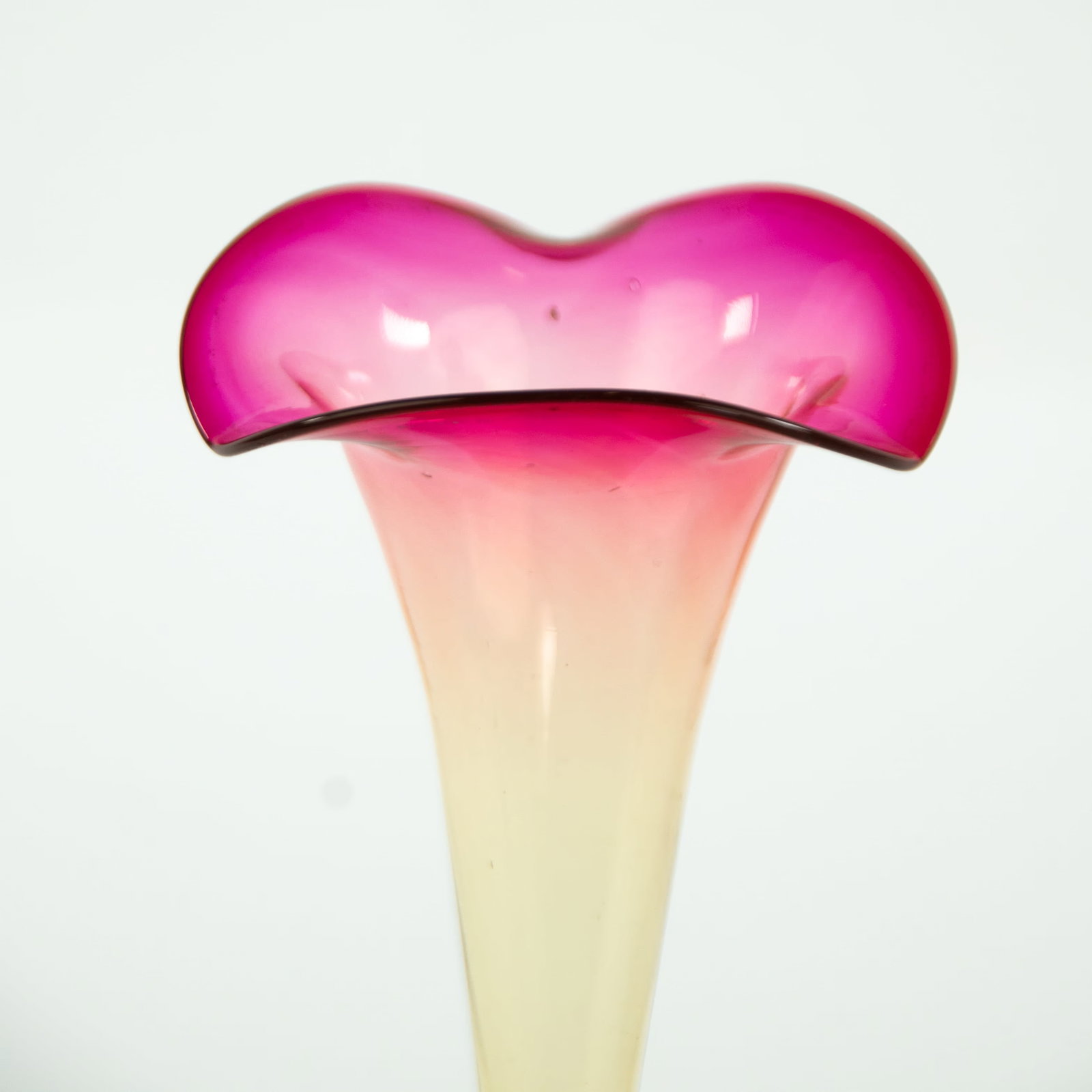 Three Amberina Glass Vases - 7