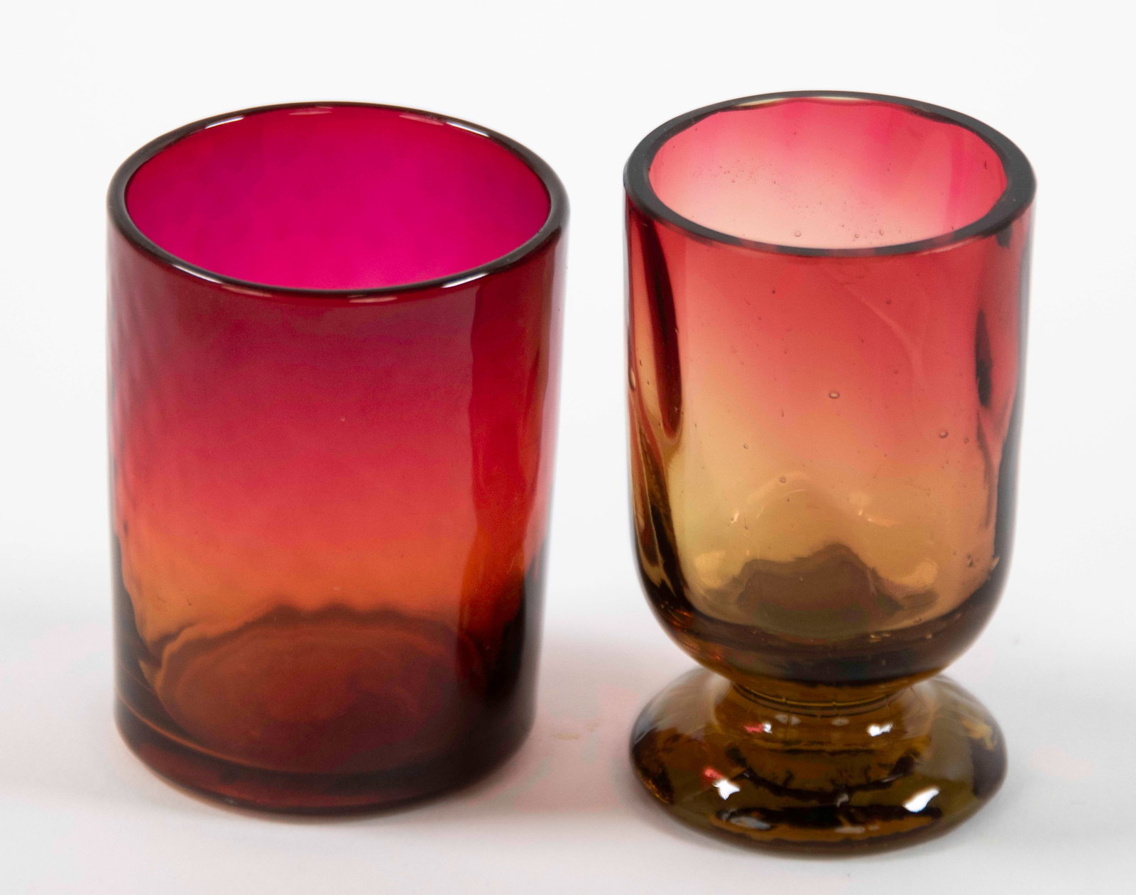 Amberina Panel-Optic Salt & Pepper, 3 Toothpicks - 4