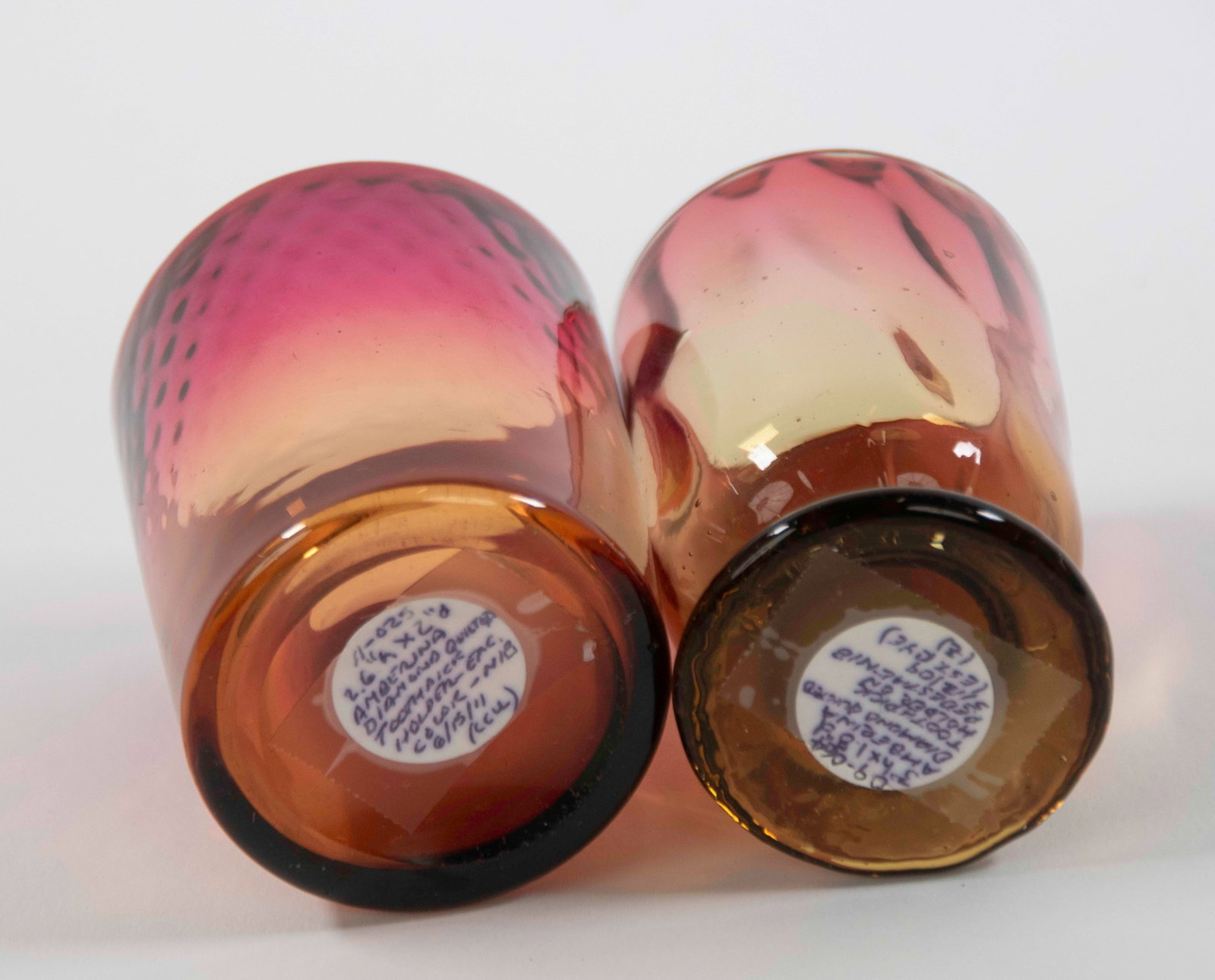 Amberina Panel-Optic Salt & Pepper, 3 Toothpicks - 5