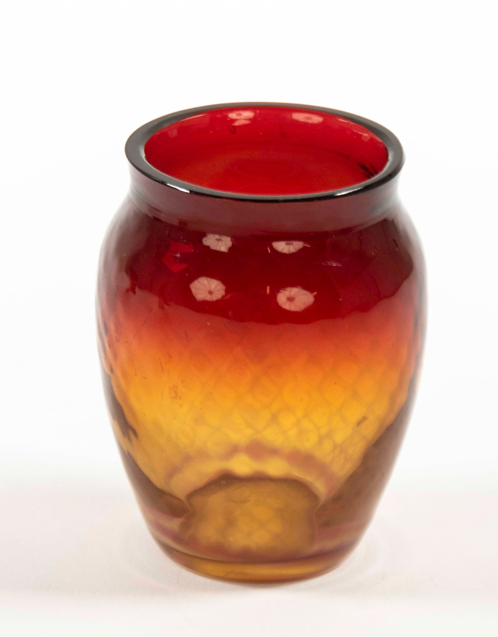 Amberina Panel-Optic Salt & Pepper, 3 Toothpicks - 6