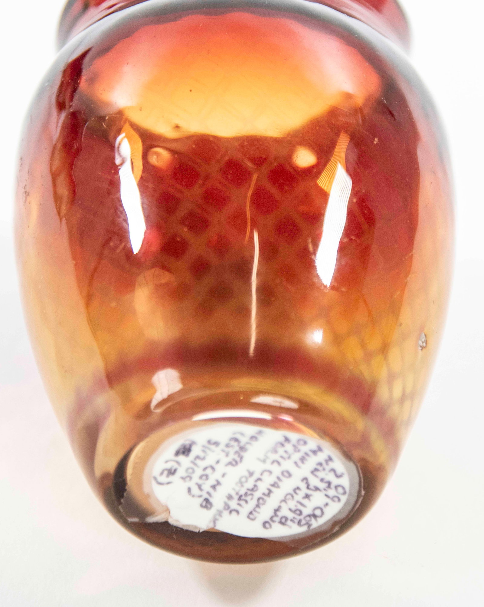 Amberina Panel-Optic Salt & Pepper, 3 Toothpicks - 7