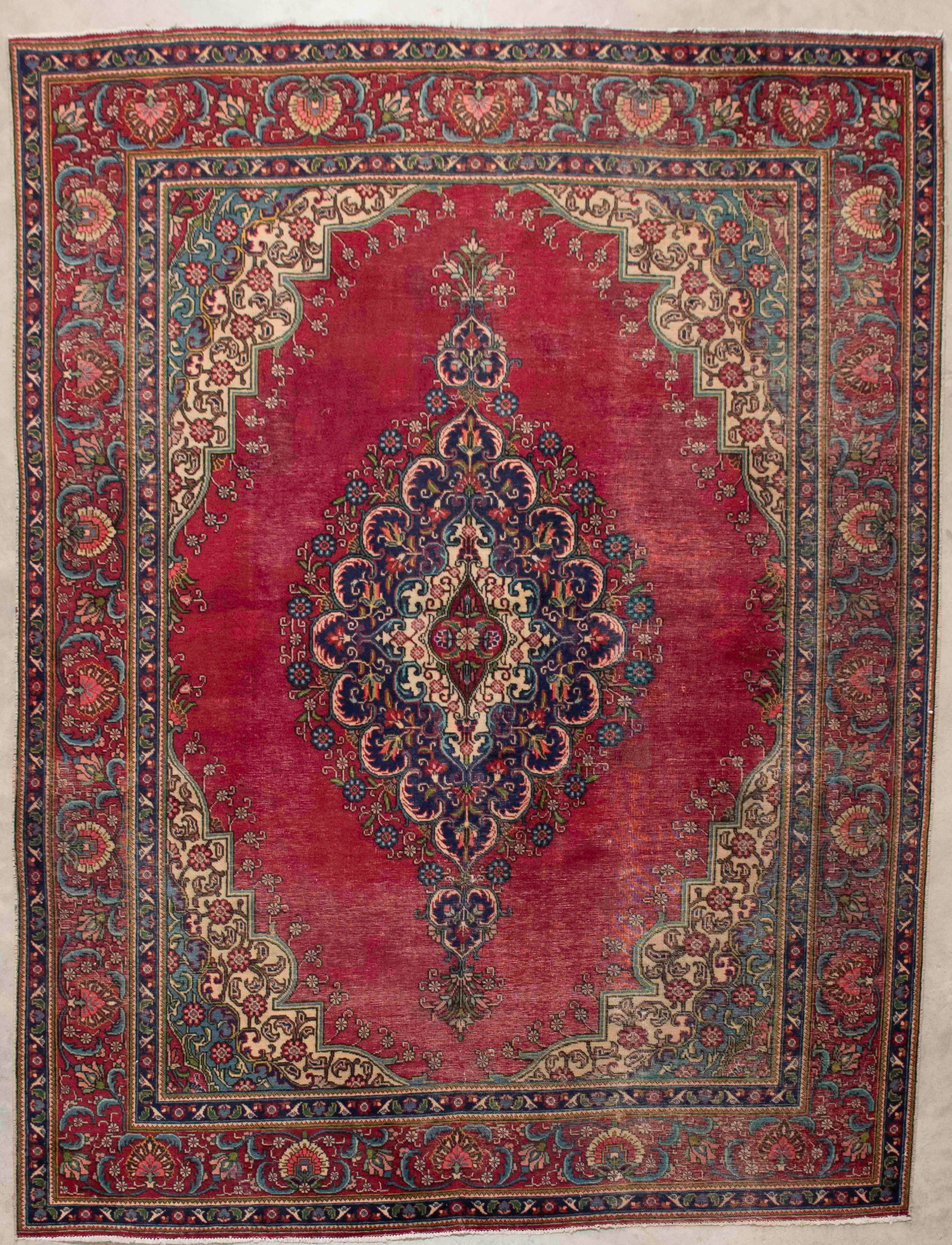 Persian Hamadan Rug, 8'1"W, 11'4"L (1 of 4)