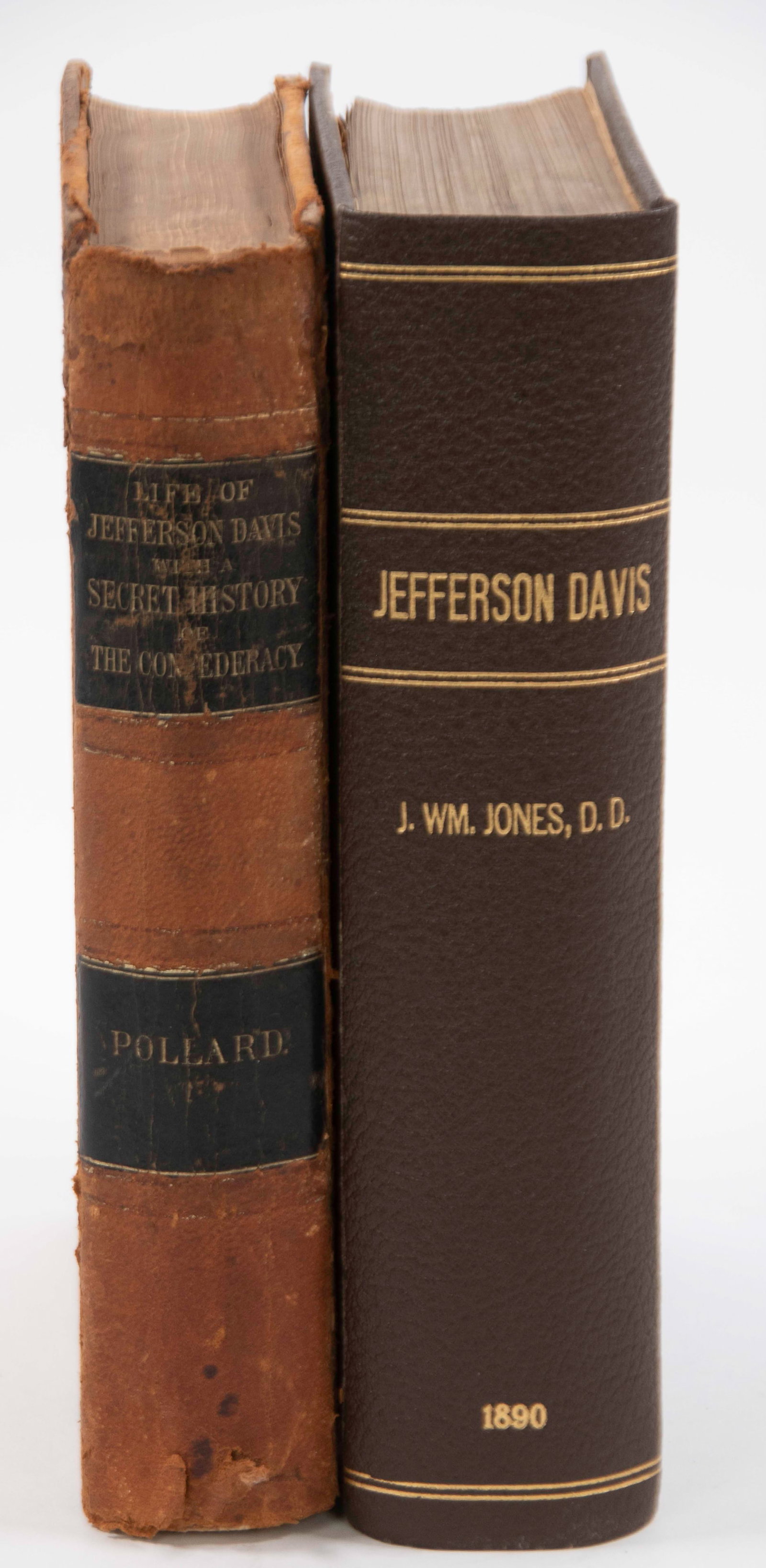 Two 1869 and 1890 Jefferson Davis Books (1 of 8)