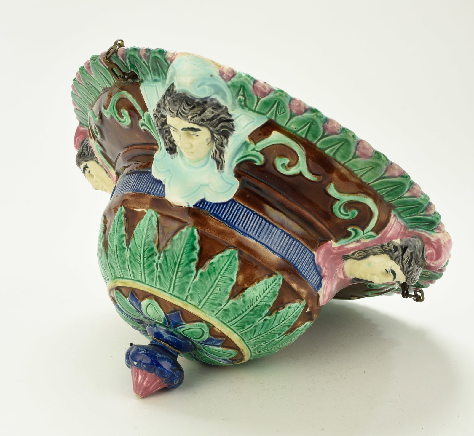 Majolica Hanging Planter - 3