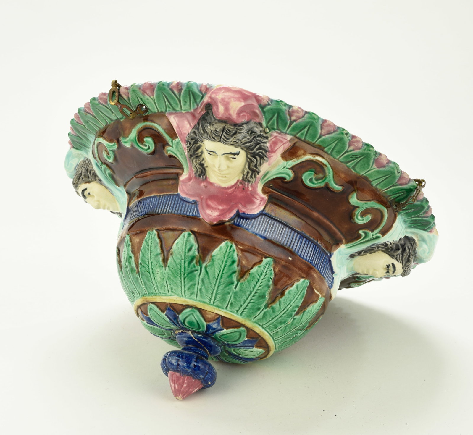 Majolica Hanging Planter - 4