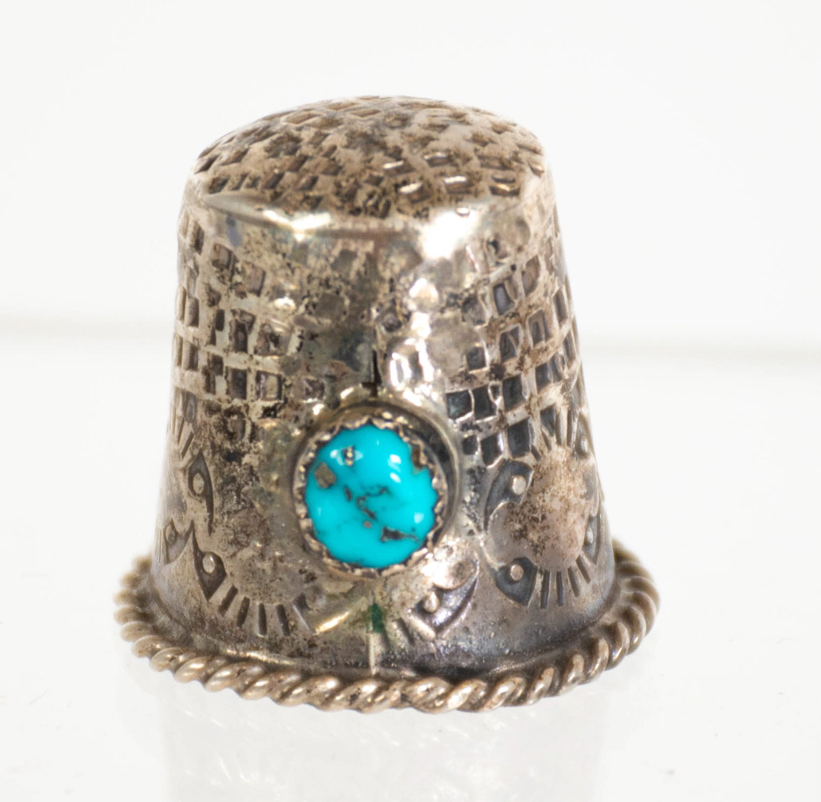 800 and Sterling Silver Thimbles - 5
