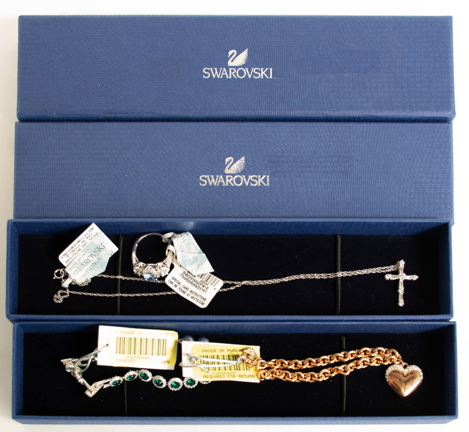 4 Pcs. Swarovski Jewelry - 18