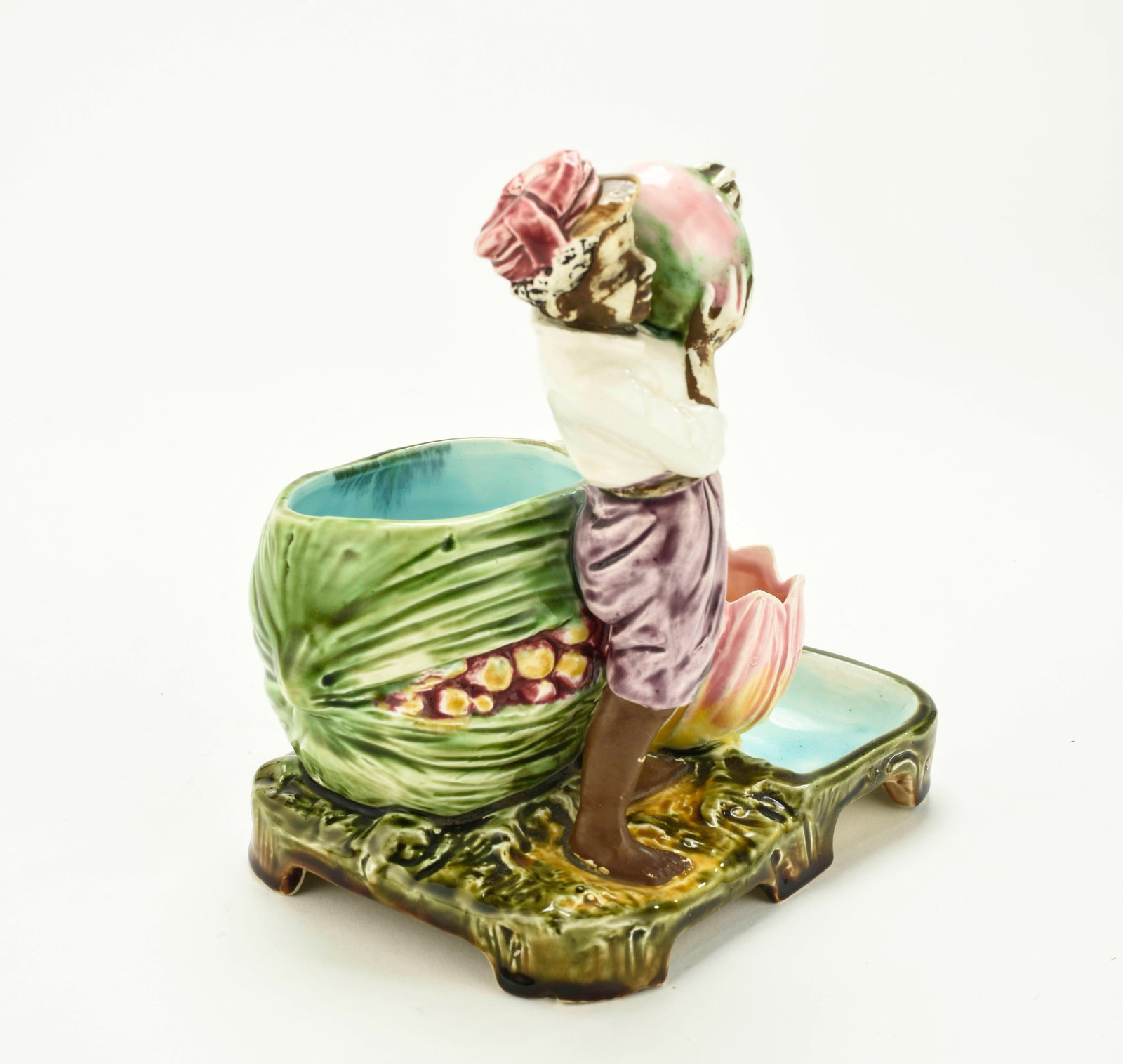 Two Majolica Smoke Sets - 4