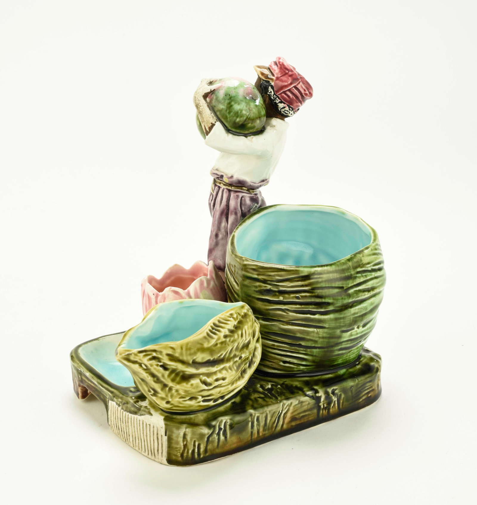 Two Majolica Smoke Sets - 5