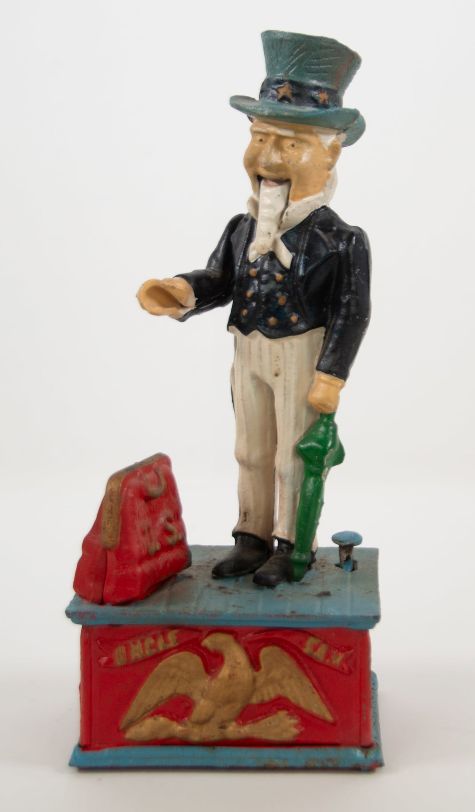 Uncle Sam Mechanical Cast Iron Bank Reproduction (1 of 4)