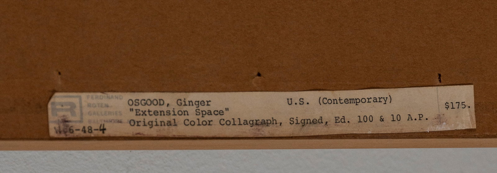 Ginger Osgood, Signed Color Collagraph - 4