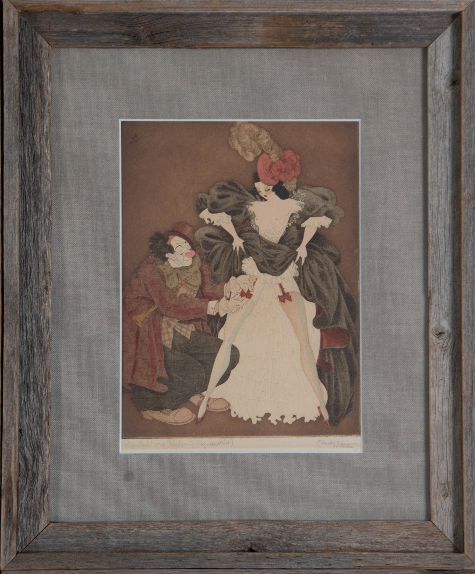 4 Signed Kurt Hilscher Hand Colored Etchings - 8