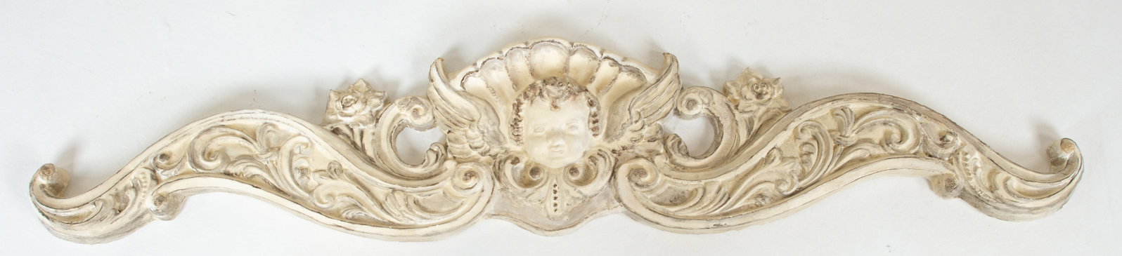Plaster Architectural Pediment & Other Wall Decor - 2