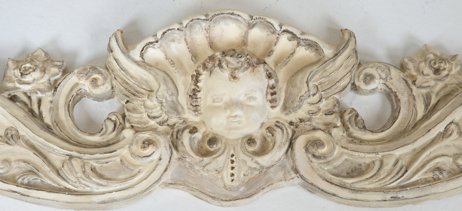 Plaster Architectural Pediment & Other Wall Decor - 3