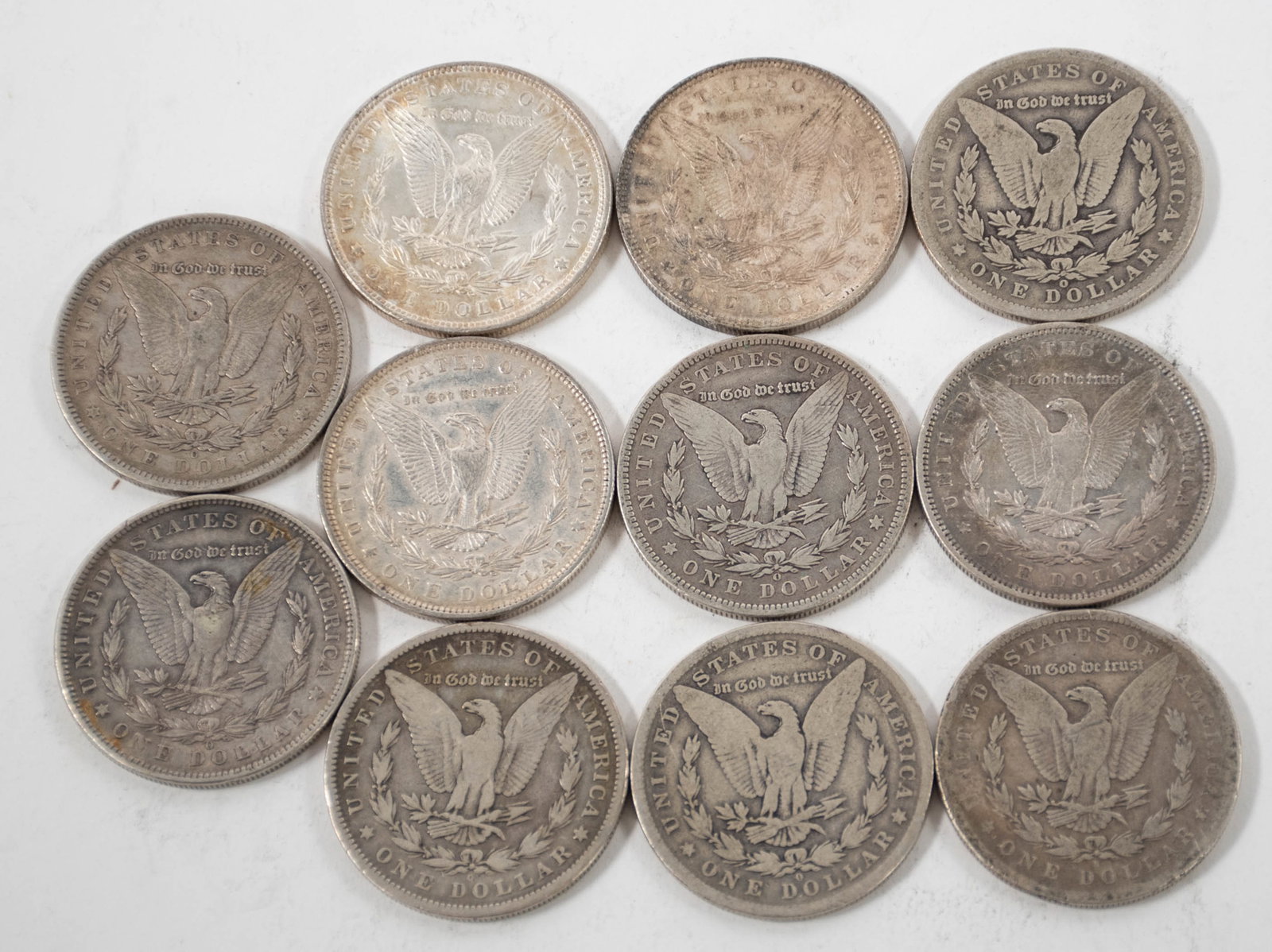 11 Silver Morgan Dollars - 2