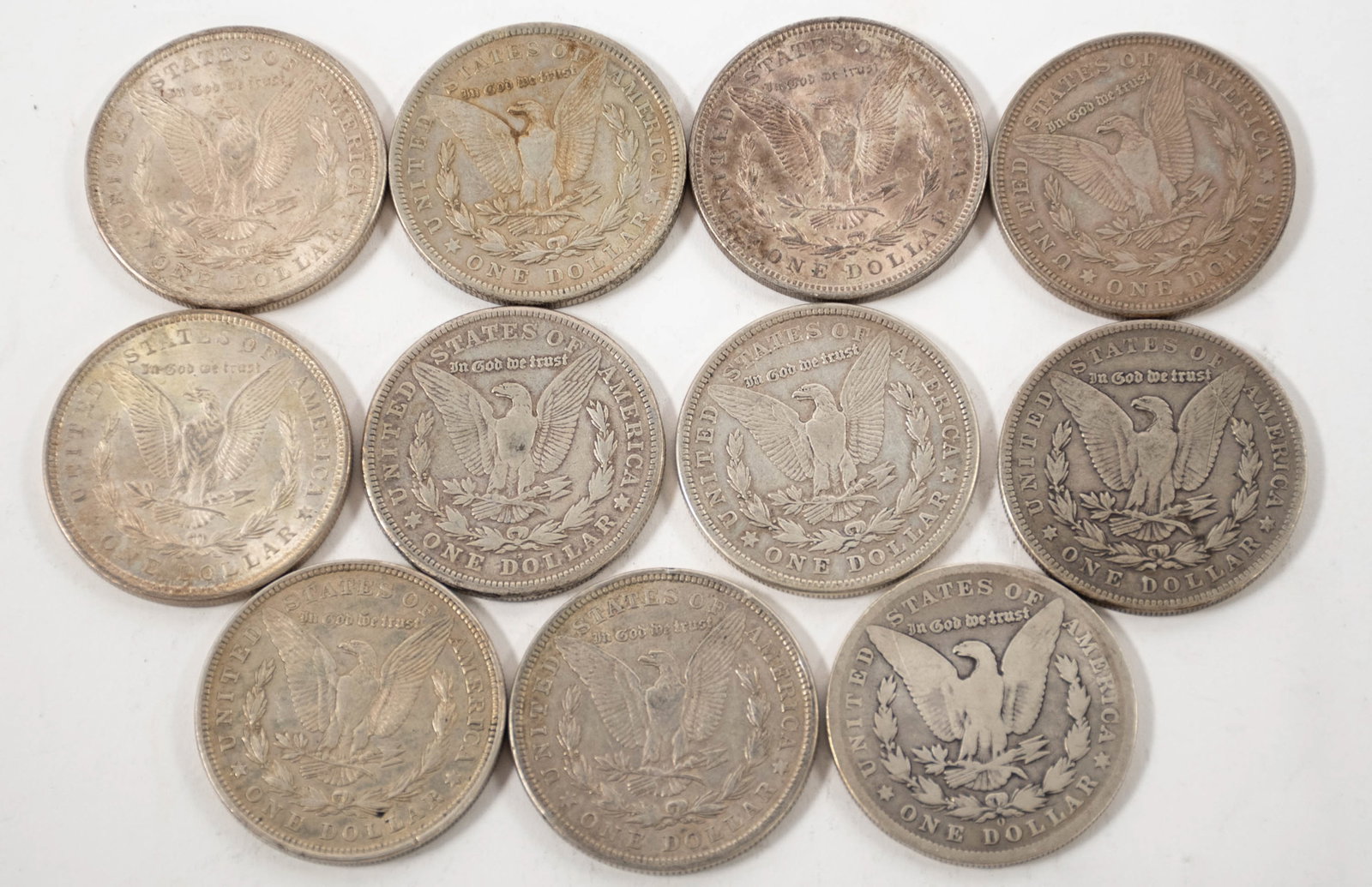 11 Silver Morgan Dollars - 2
