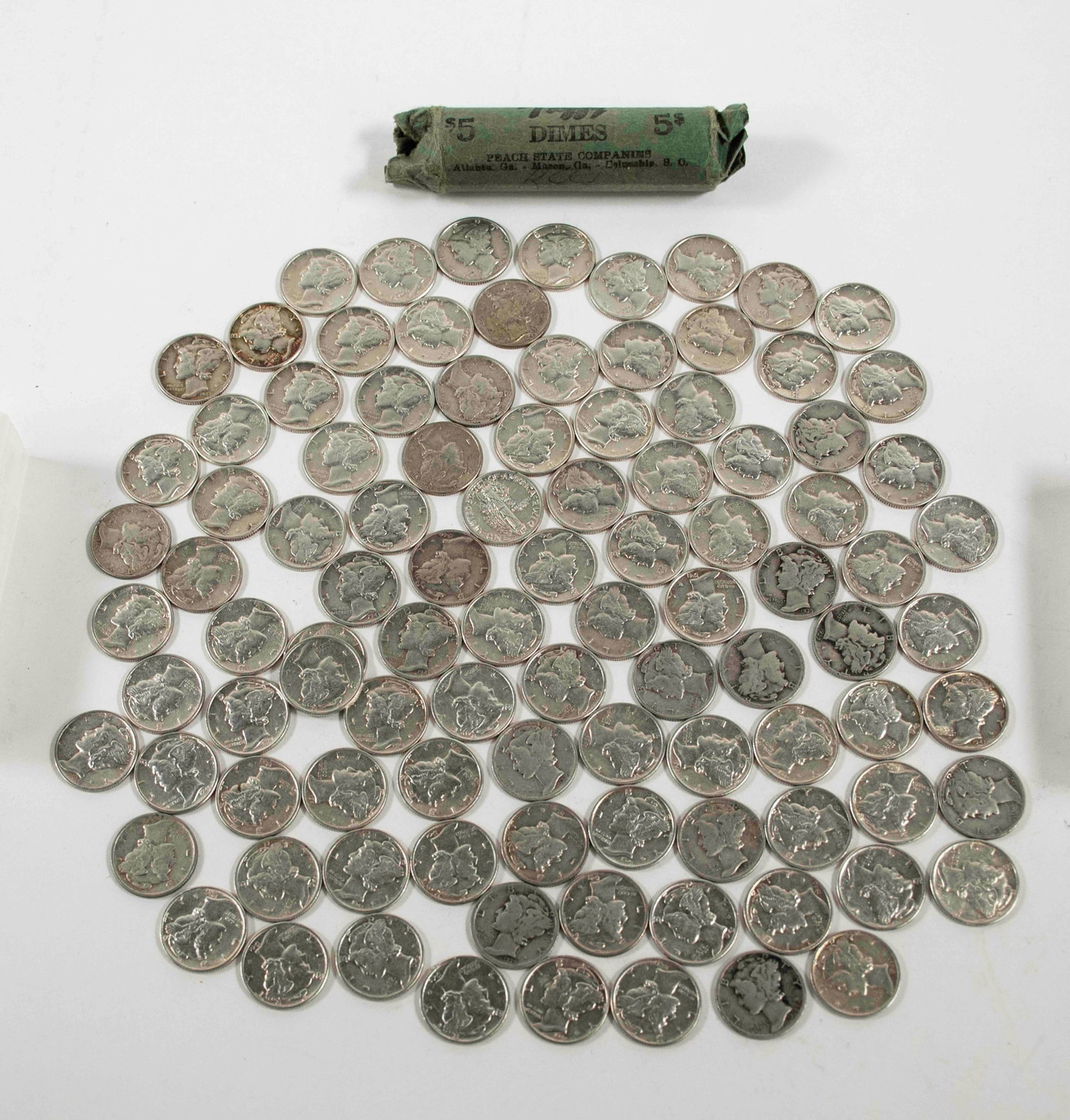 150 U.S. Silver Dimes (1 of 4)