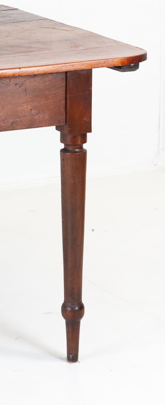 19th C. Walnut Harvest Table - 4