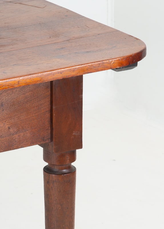 19th C. Walnut Harvest Table - 6